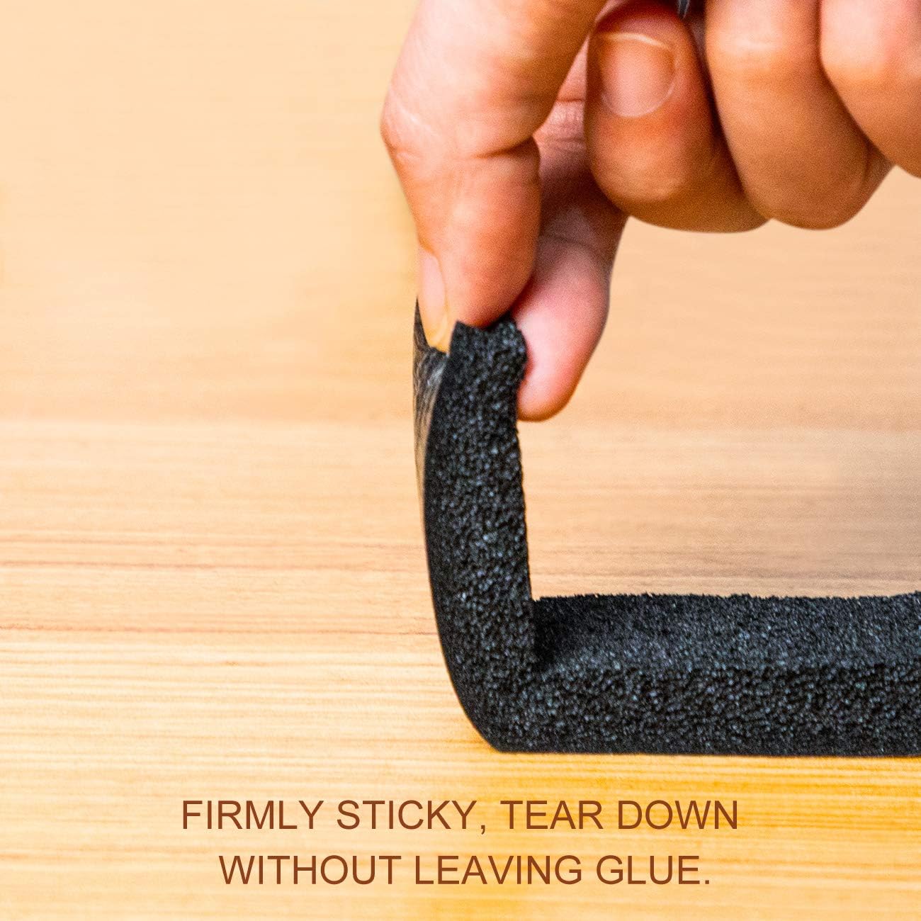 TORRAMI Low Density Foam Weather Stripping 1/2 inch W X 1/4 inch T for Doors and Windows, Self Adhesive Seal Tape Insulation Strips Total 13 feet (2 Rolls of 6.5 Ft Each)