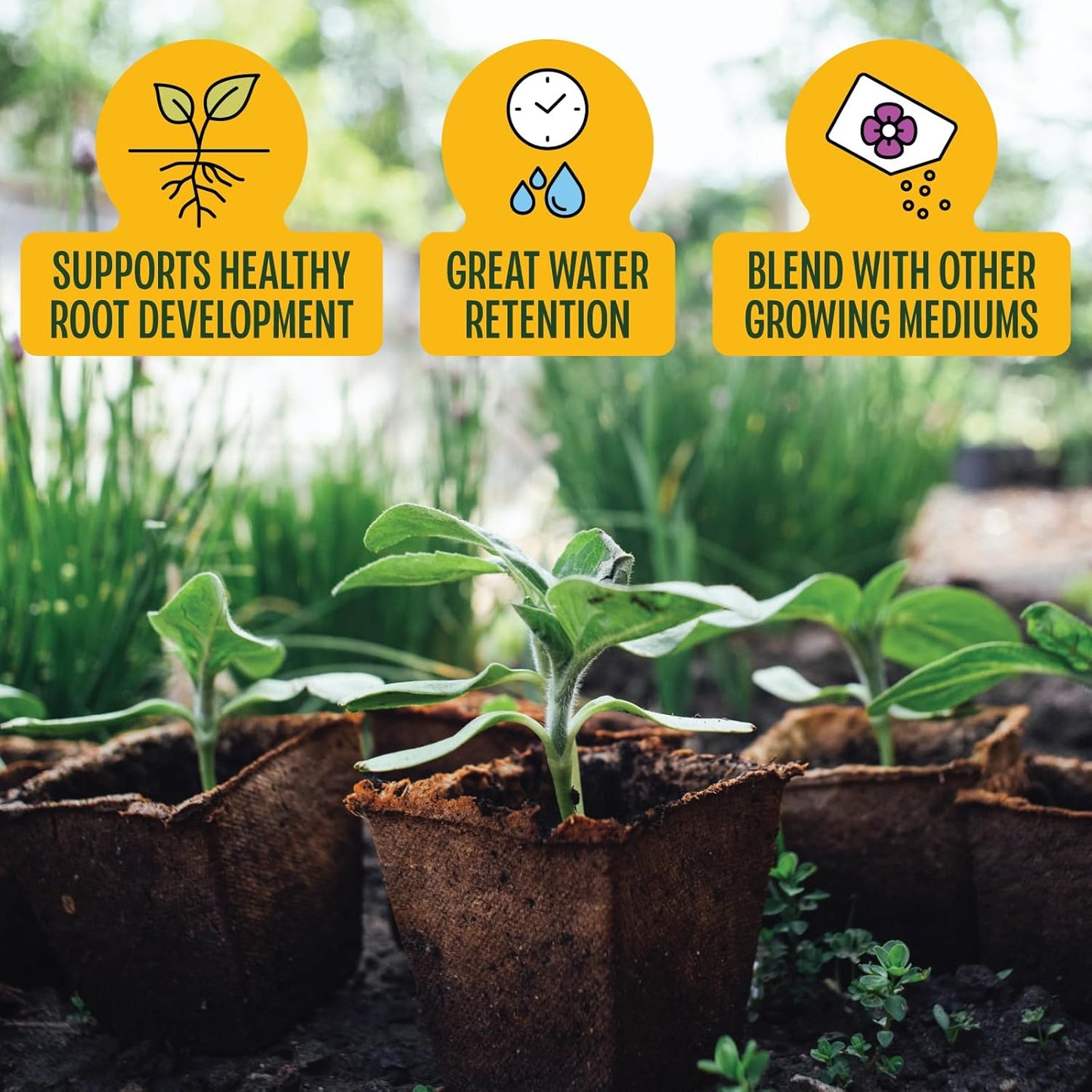 MagJo Naturals 100% Pure Coco Coir (Coco Peat) 11 Pound Block (5kg, OMRI Listed for Organic Gardening, Coconut Coir - Low EC and pH Balance - High Expansion Coco Fiber for Herbs, Flowers, Planting