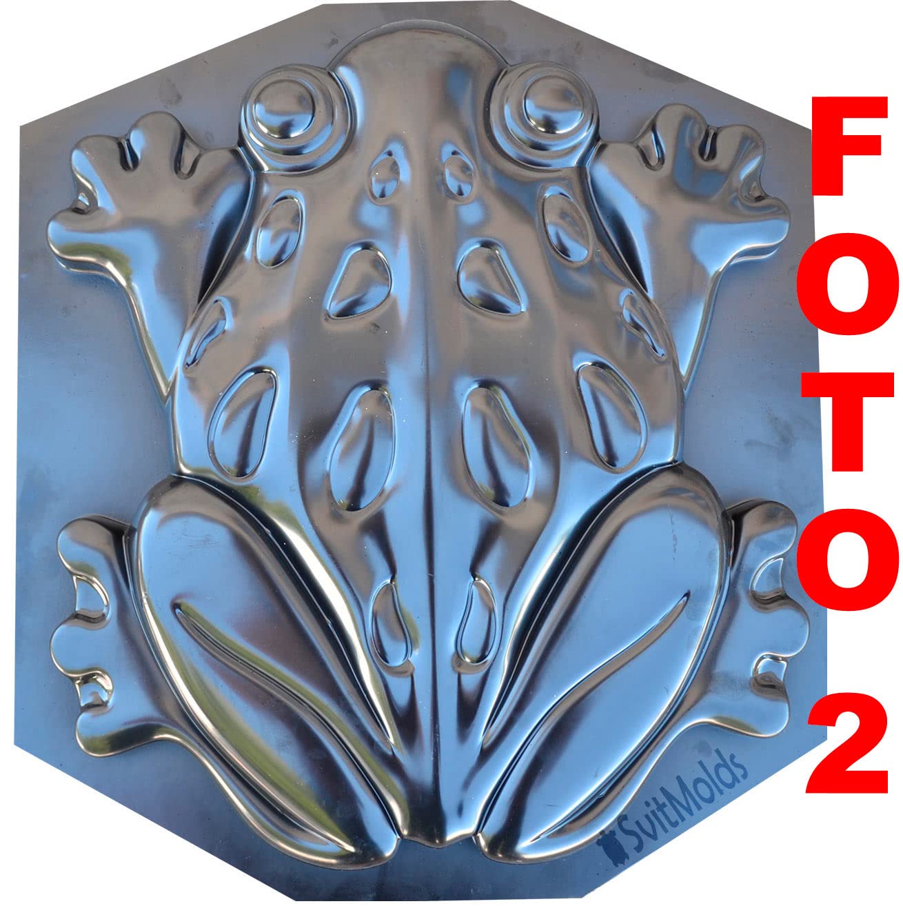 SvitMolds Concrete Mold DIY Frog Stepping Stone Mould Concrete Cement Mould ABC Plastic Toad Animal Garden and Yard Decor Garden Path Walkway (1, S68)