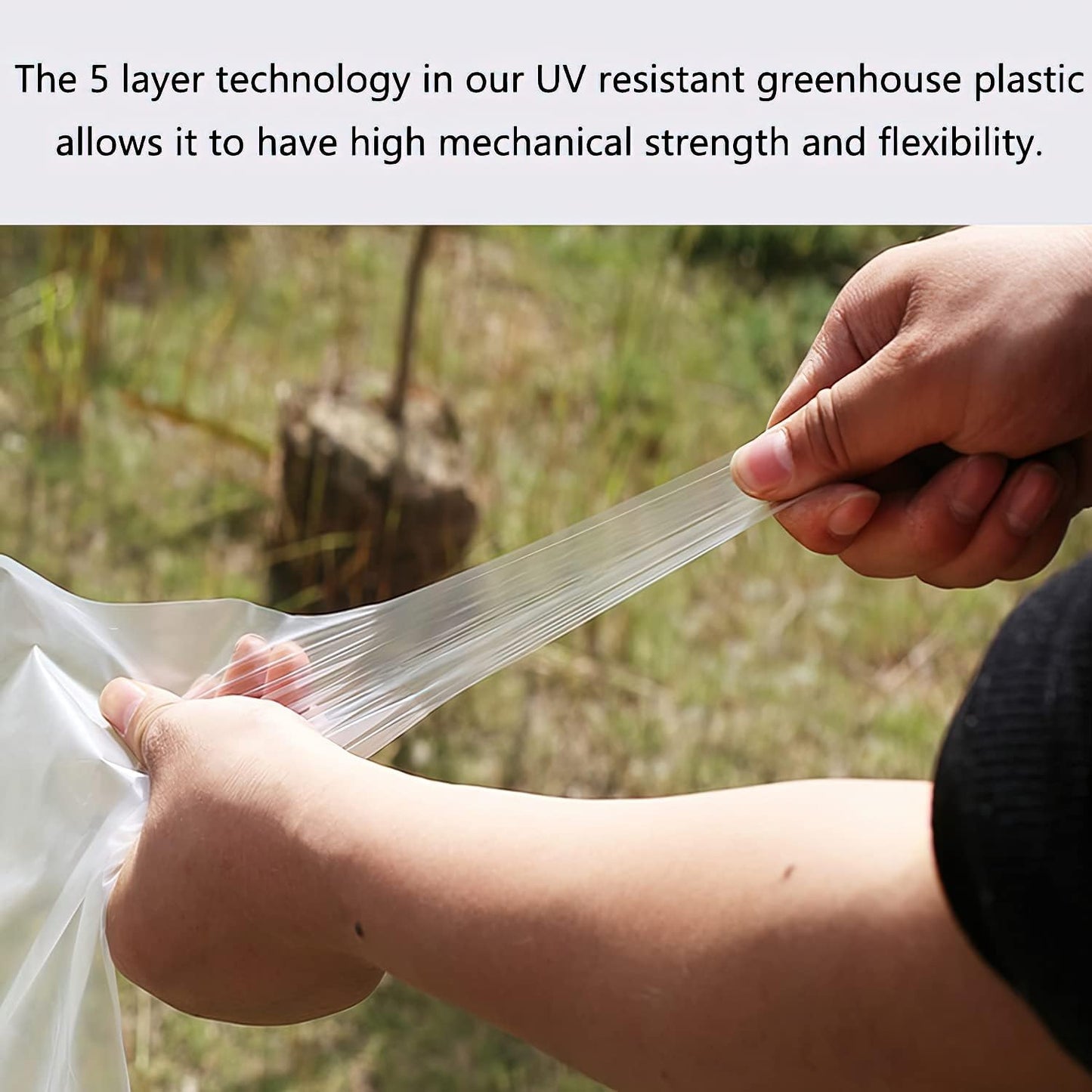 Greenhouse Plastic Sheeting 32x25 ft, 6 mil Thickness Replacement Cover, UV Resistant