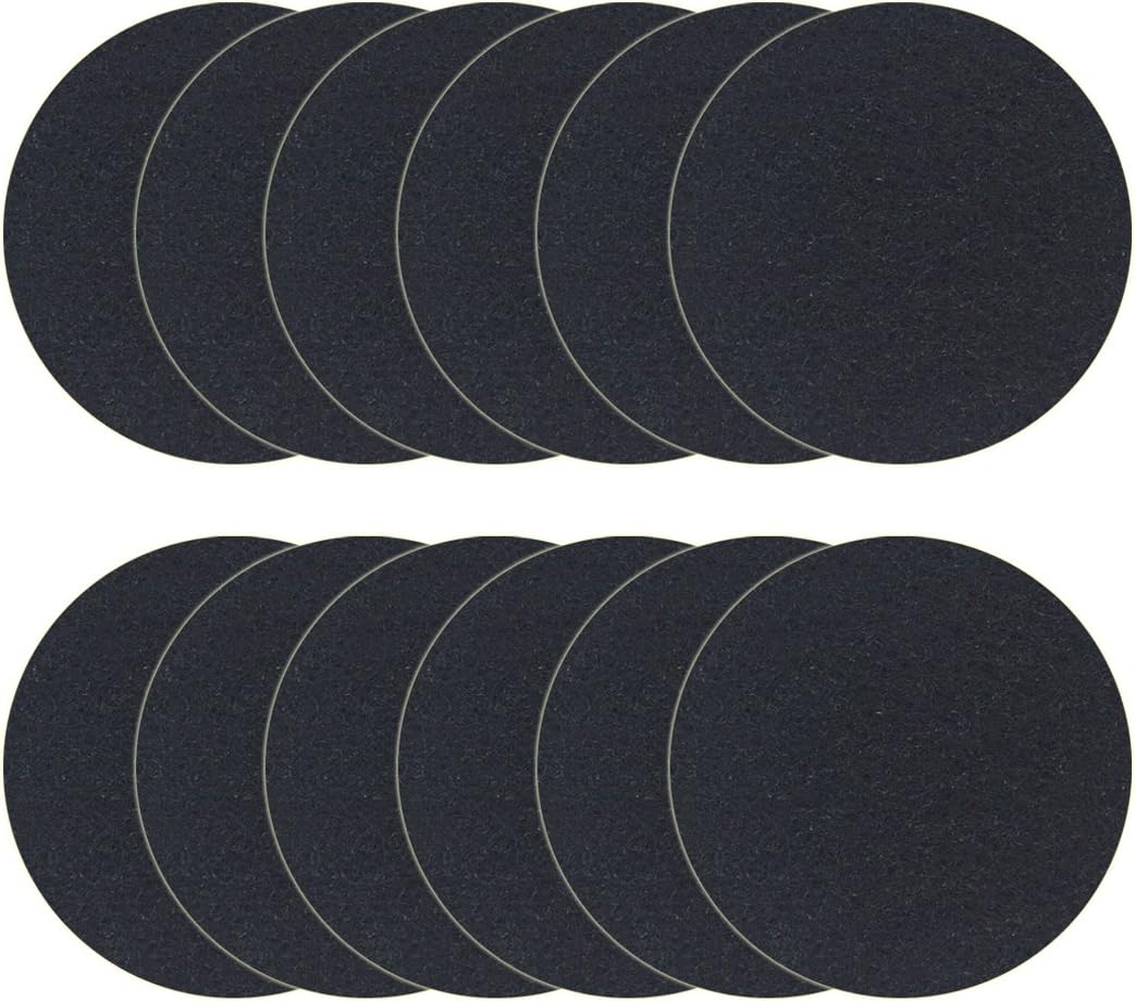 6.7inch Charcoal Filters for Kitchen Compost Bin Pail Replacement Filter Countertop Home Bucket Refill Sets, Round