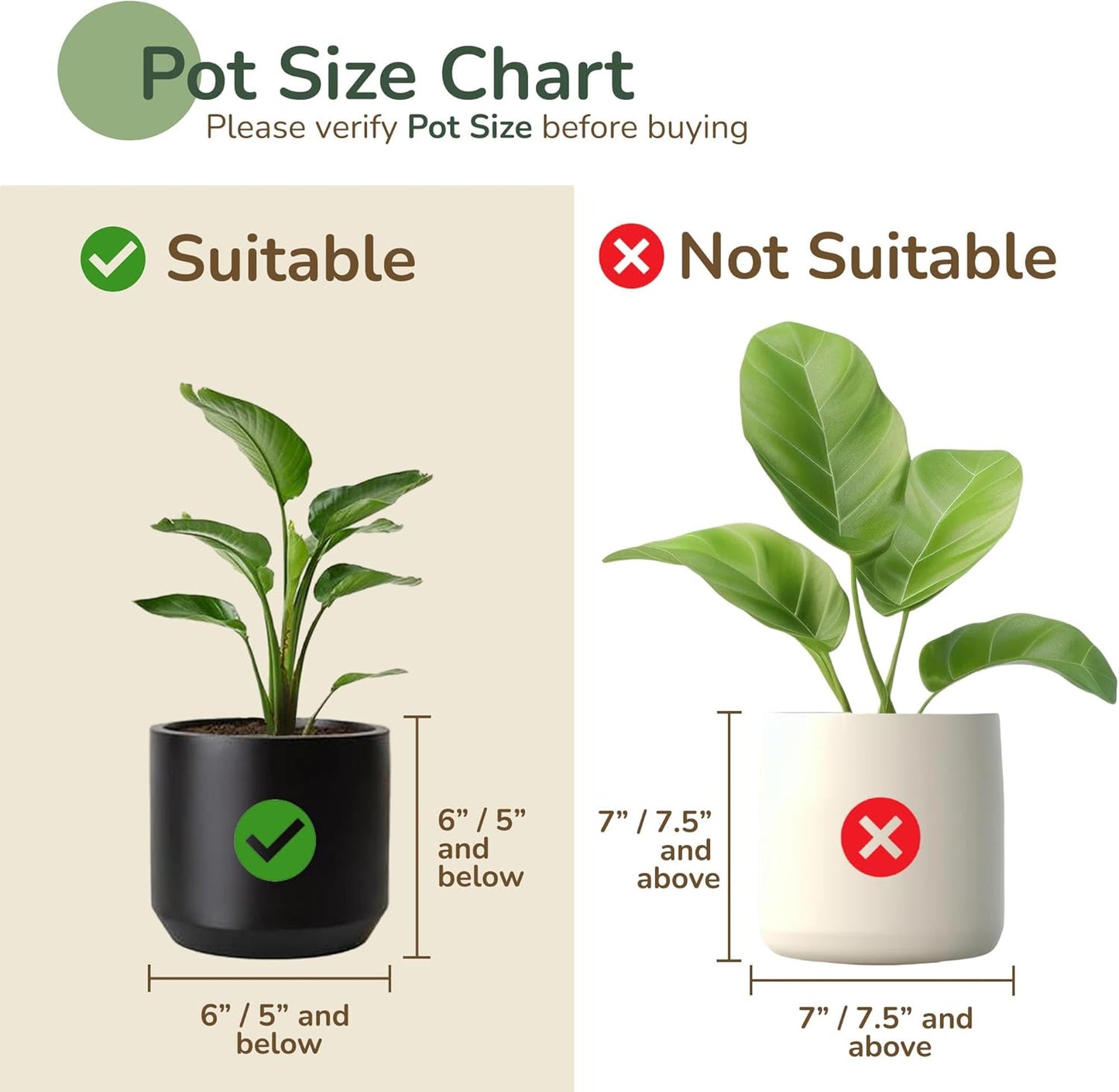 Jute Planter Basket-Woven Jute Rope Covers for Decorating Indoor/Outdoor Succulents, Small Plant Pots-Set of 2-Multi-Purpose Storage Bins 6.5 Inches - Modern Style Décor - Gray & White