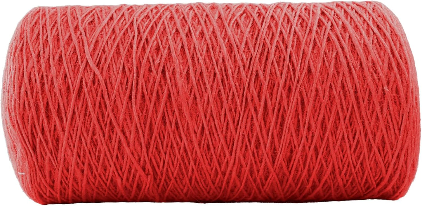 1mm x 1500 Feet Red Jute Rope, Twine for Gardening Tomato Climbing Plant Tie Floristry Crafts Gift Wrapping Packing Decor