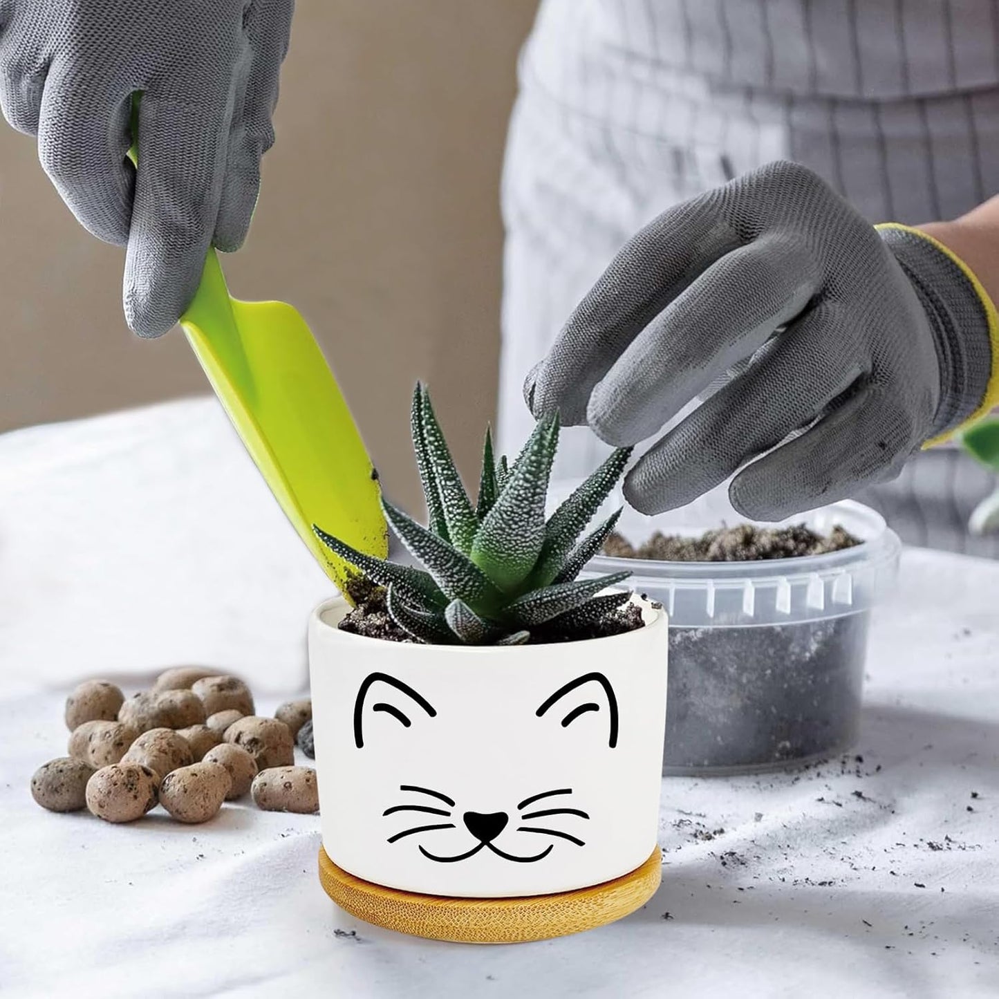 Window Garden Cat Planter Pots,Cat Gifts for Women/Men/Housewarming/Wedding/Festival Birthday Gifts Planter Pots,Outdoors/Indoors,Window Decor,Garden Decor,Yard Decor,Home Decor,Office