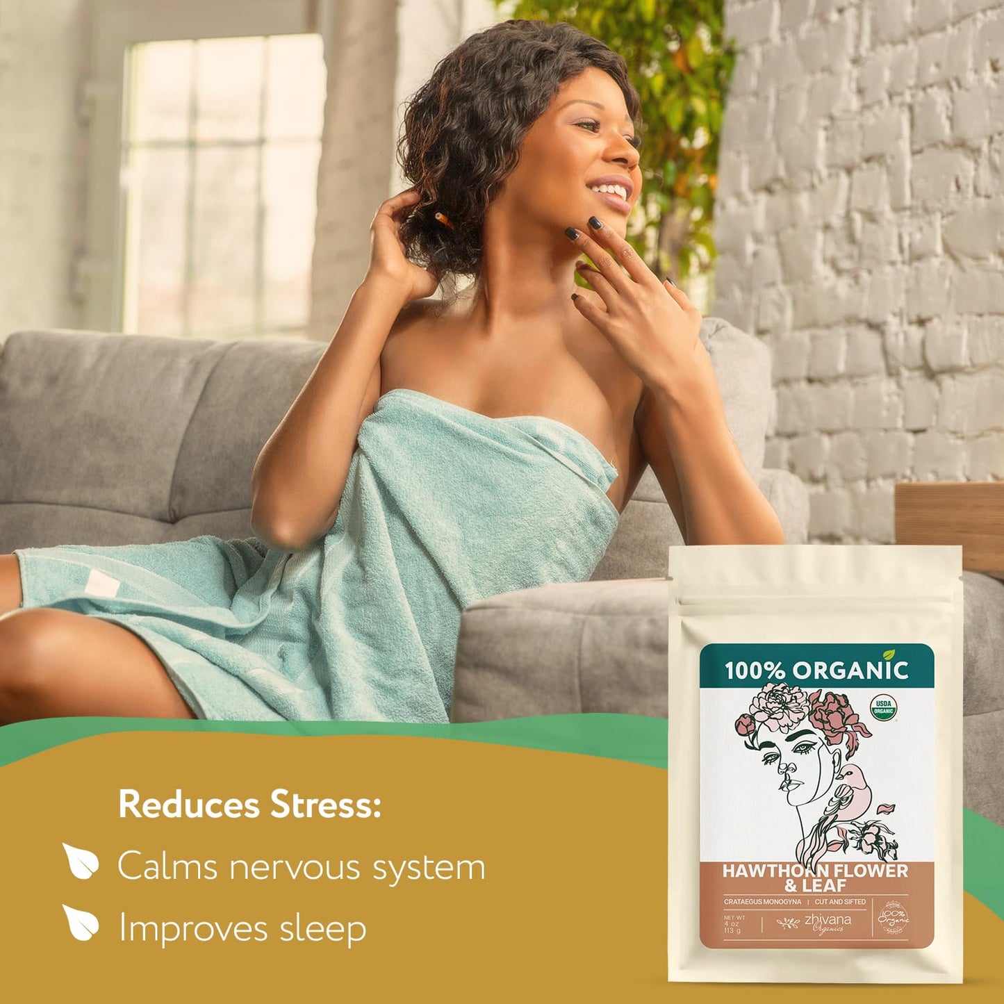 Super Value Pack 5 LB – Organic Hawthorn Leaf and Flower Tea - Hawthorne Leaves & Flowers for Herbal Tea – Natural Heart Health Support