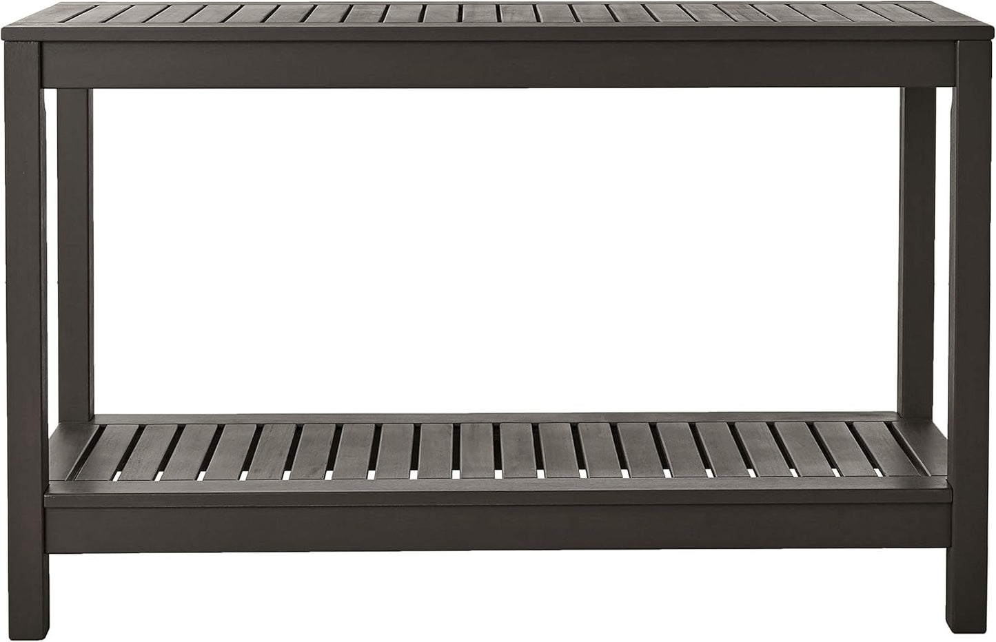 Cambridge Casual Solid Wood Alfresco Outdoor Console Table – Dark Brown Finish – Durable and Stylish Accent Plant Table for Patio, Deck, Porch, Garden, and Outdoor Spaces