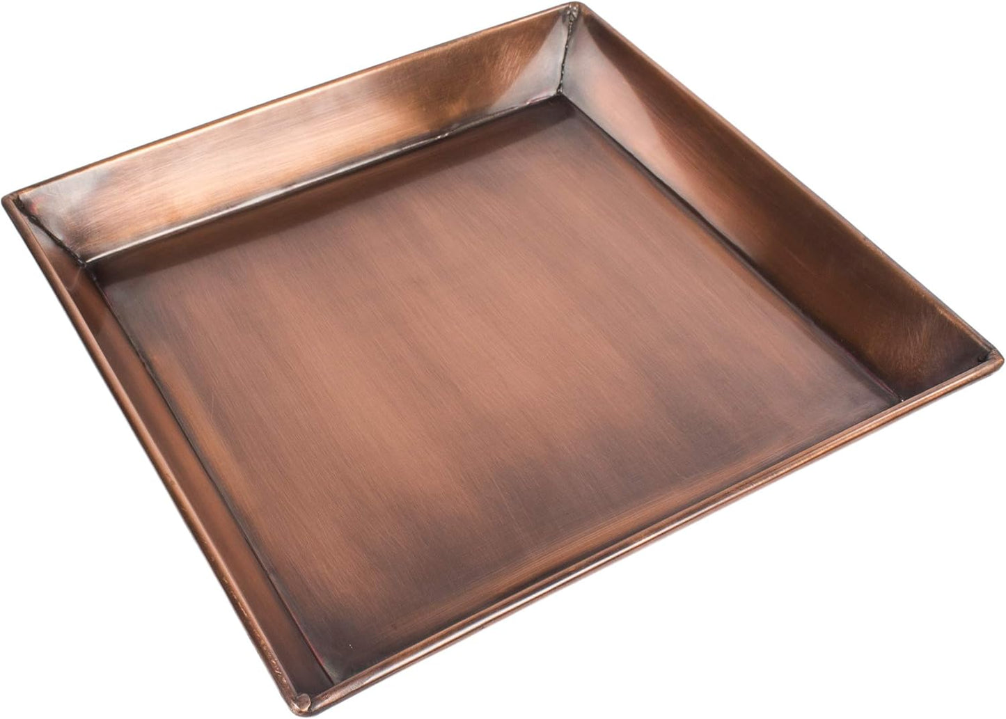 H Potter Tall Planter with Tray Large Outdoor Planters Stainless Steel Antique Copper Flower Pots Decorative Indoor Metal Garden Urn Pot Plant Porch Patio Entryway Hallway