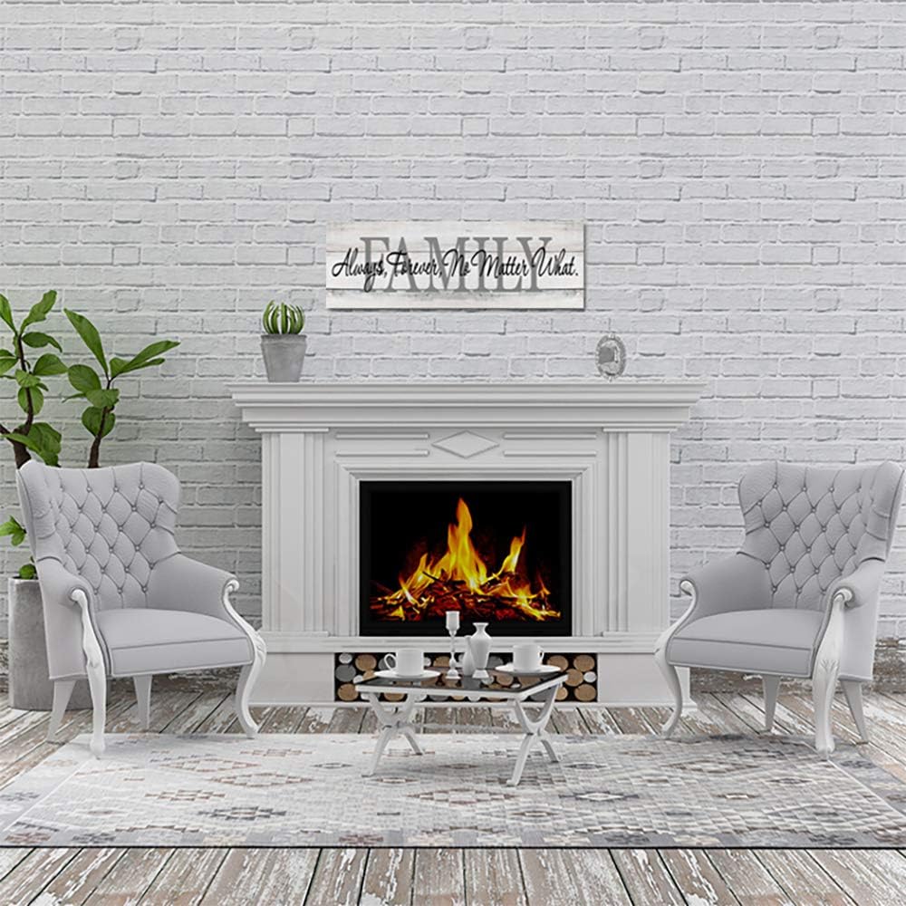 Family Sign Modern Farmhouse Decor Rustic Decor Living Room Wooden Plank Wood Signs Gifts 6x18 B3-06180062002