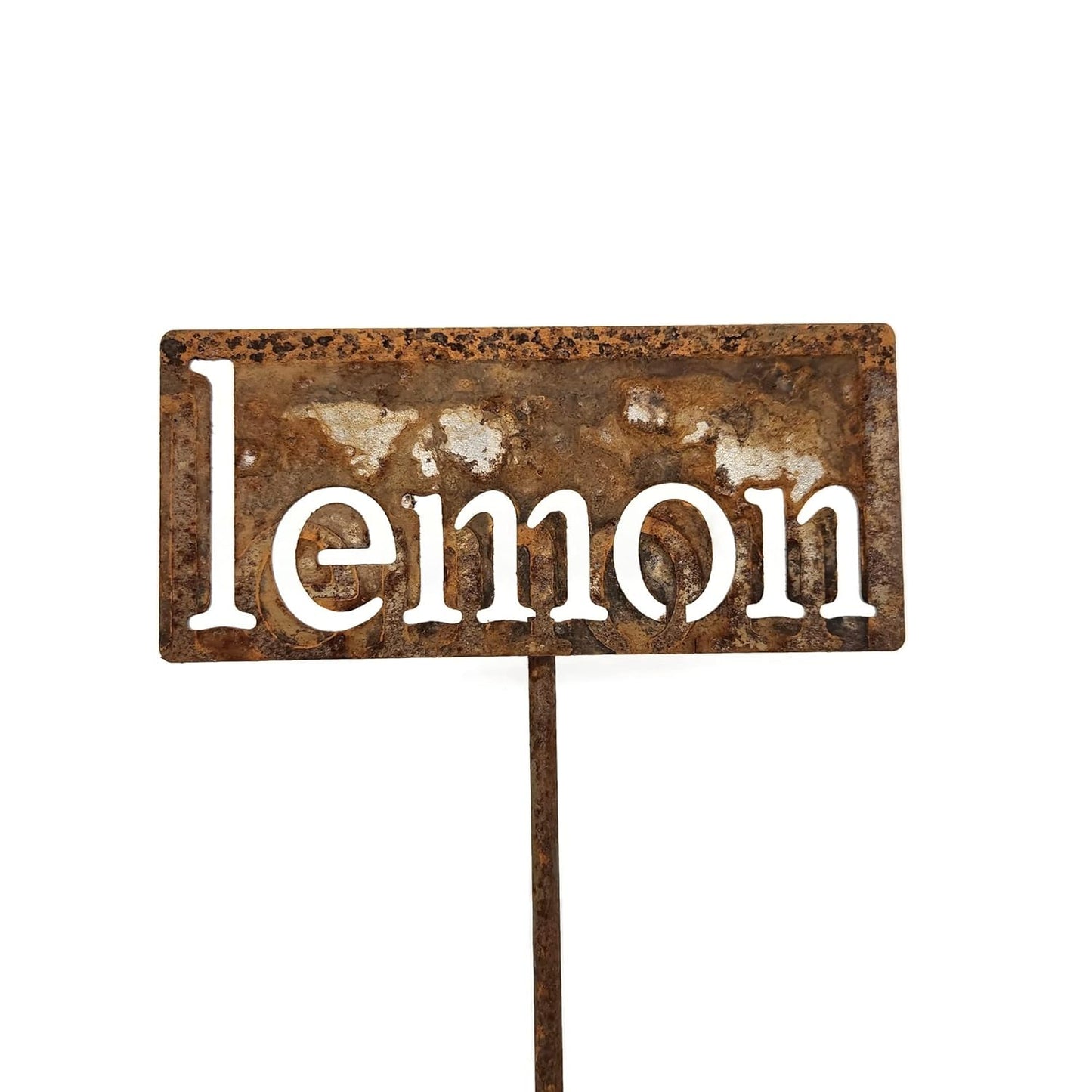 Classic Metal Garden Markers 19 Inches Tall (lemon, Naturally Rusted)