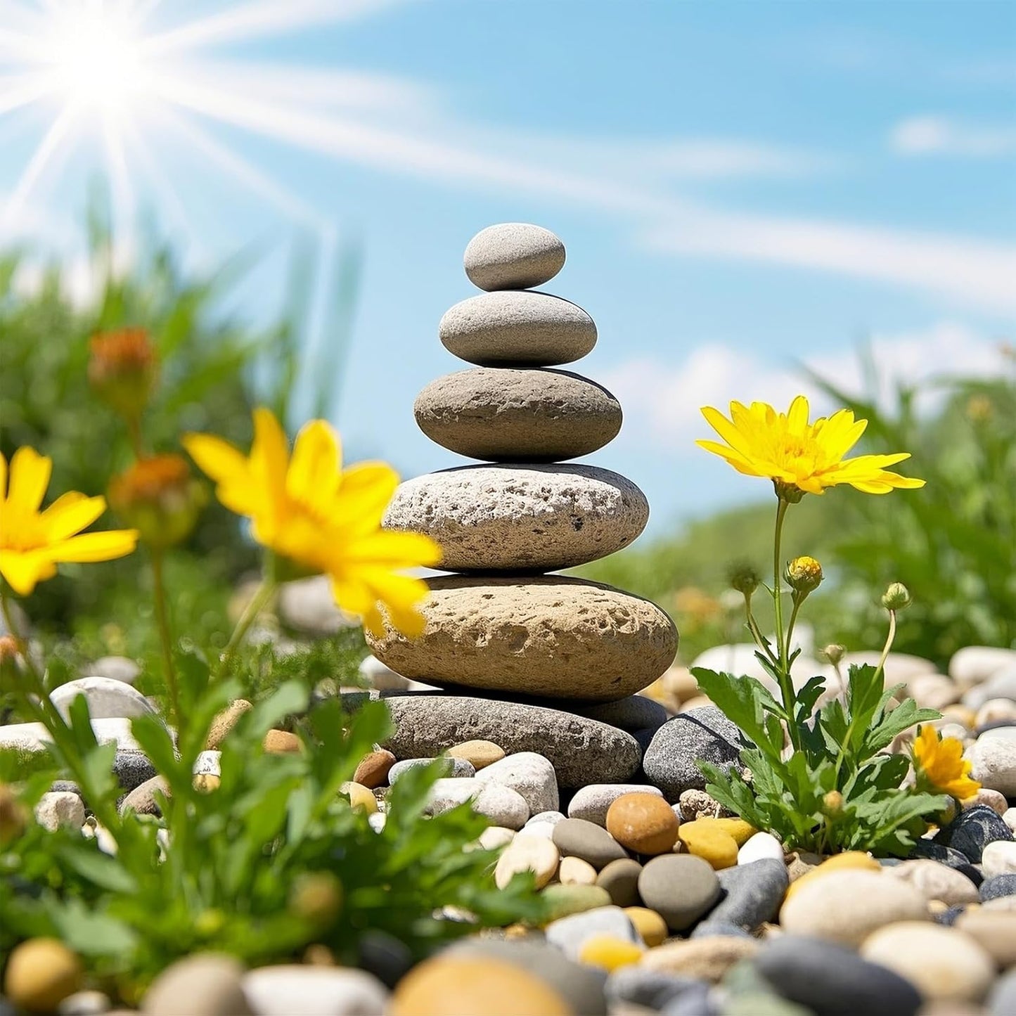 River Rocks, 40lbs Colorful Pebbles for Indoor Plants, 1-2 Inch Aquarium Rocks, Natural Stones for Landscaping Garden Paving Plant Rocks Crafting Walkways