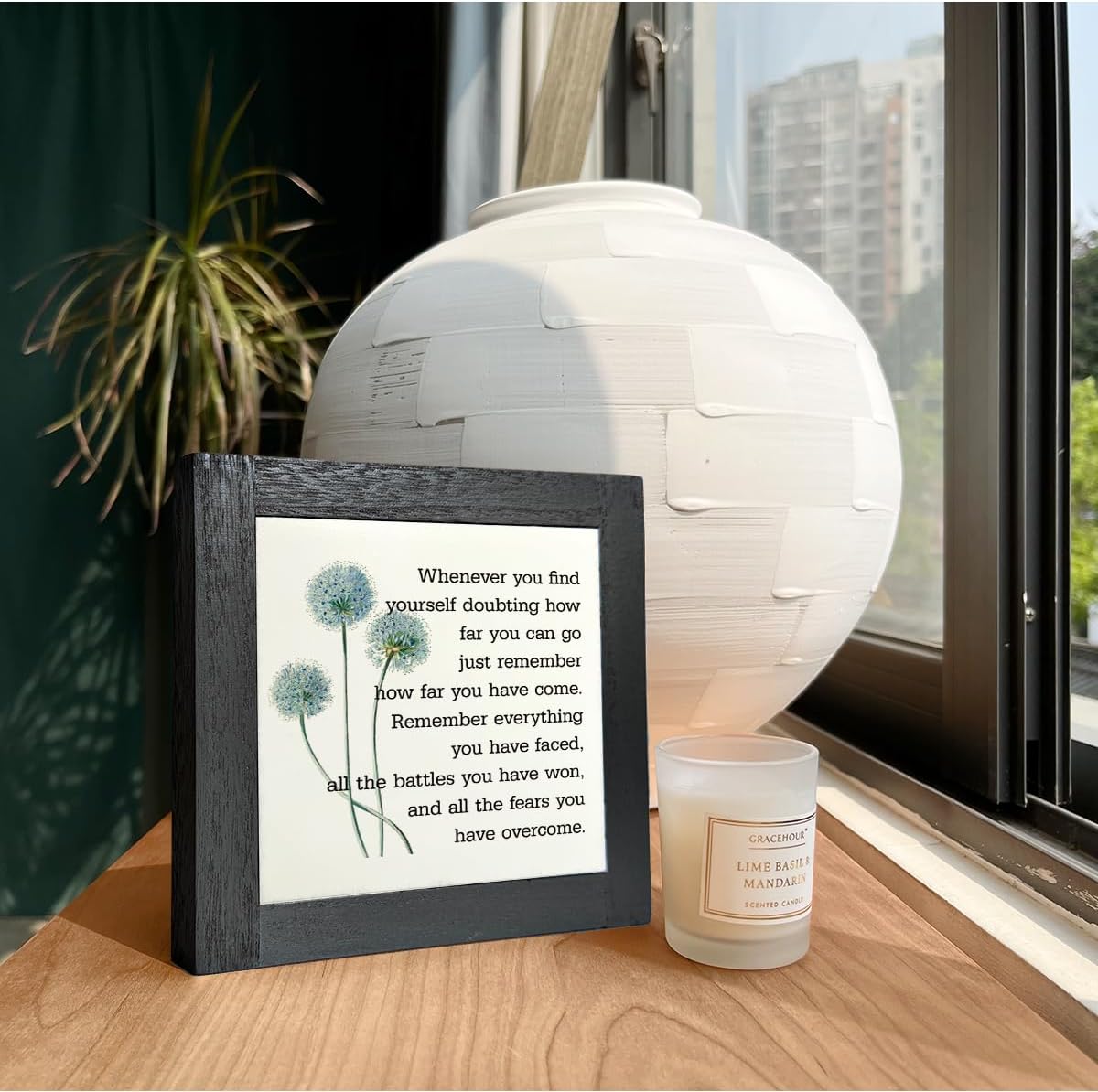 Inspirational Quote Wood Plaque Sign, Be Brave Sign, Whenever You Find Yourself... Box Wood Plaques Desk Décor, Motivational Box Wood Sign, Graduation Decor Gift, Inspirational Quotes Gift