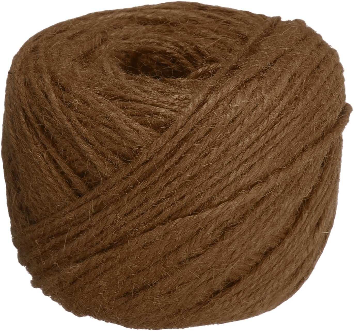 uxcell 328 Feet Natural Jute Twine String,2mm Thin Garden Twine Rope Colored Plant String Cord for DIY Art Crafts Gift Wrapping Decoration Packing Gardening Plant Hanger,Brown