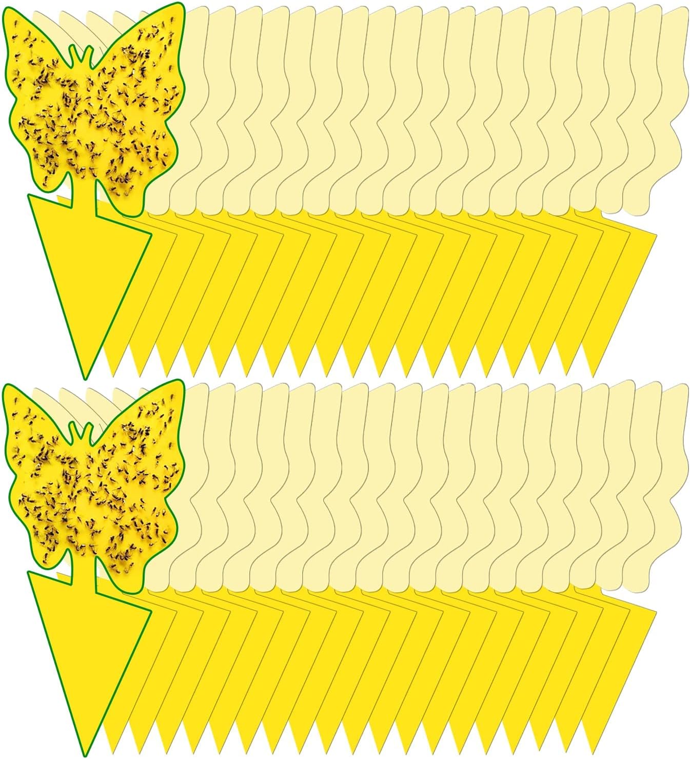 40 Pack Fungus Gnat Traps for House Indoor, Fungus Traps Fruit Fly Traps for Indoors Gnats Sticky Traps for Plants Yellow Sticky Traps for Gnats