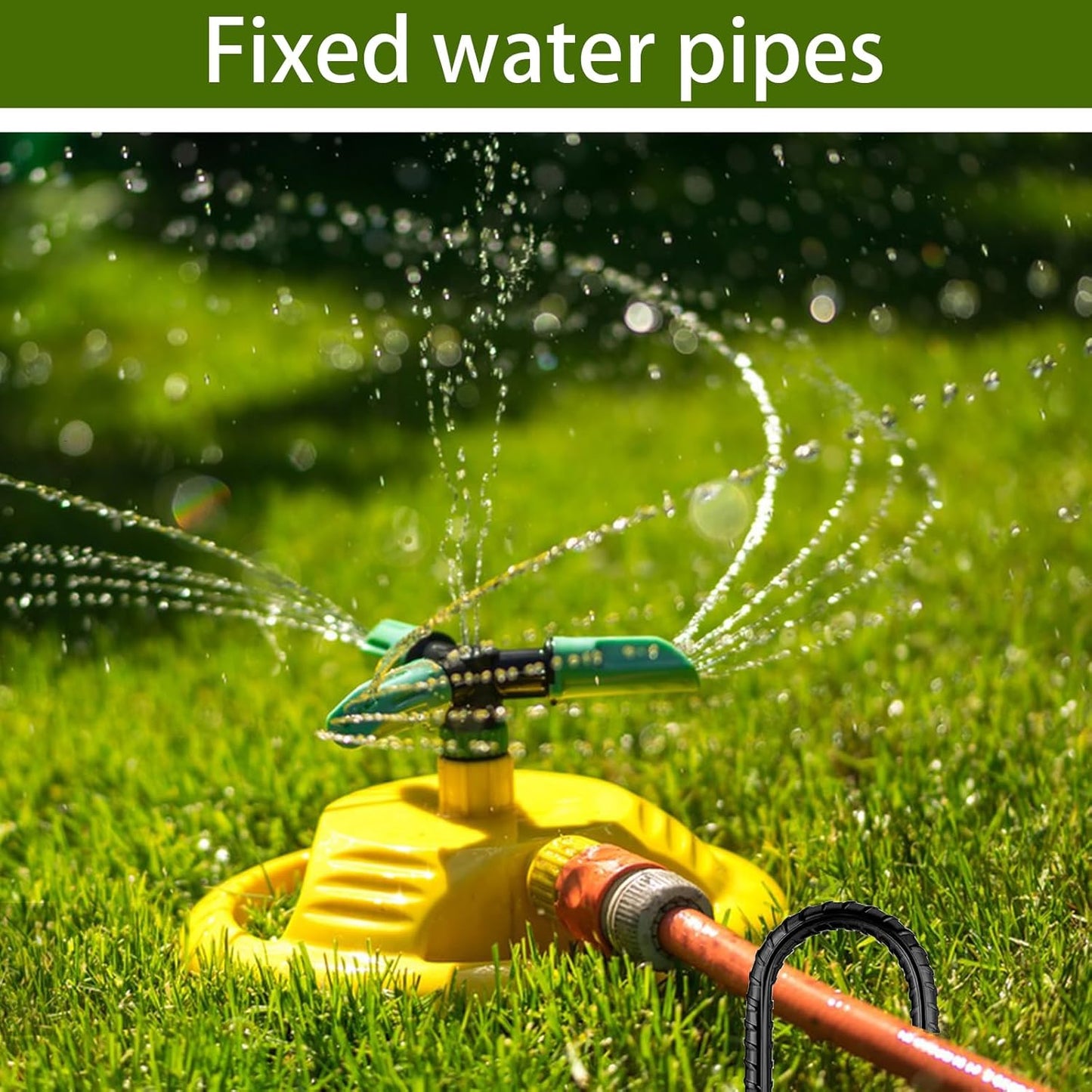 Rebar Stakes 12 Inch, Ground Stakes Heavy Duty J-Hook Black Coated Anti-Rust Heavy Duty Ground Anchors for Garden Dog Fence Chicken Coop Christmas Decorations Deer Fence 15pcs