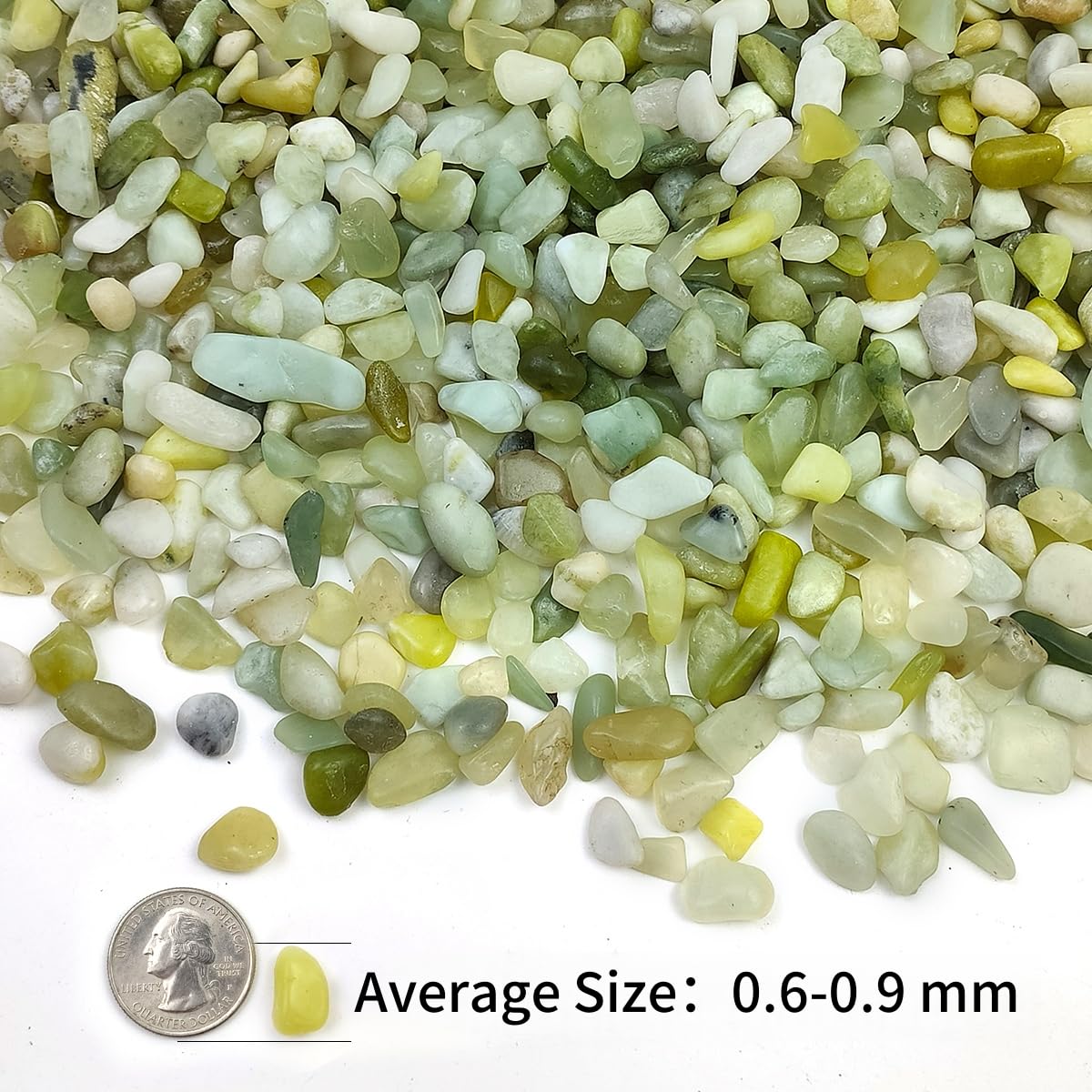 10LB Succulent Jade Pebbles for Landscaping, 3/8 Inch Natural Decorative Polished Stones, River Rocks for Landscaping, Vase, Flowerpot Decoration, Indoor Decoration and Garden Decoration