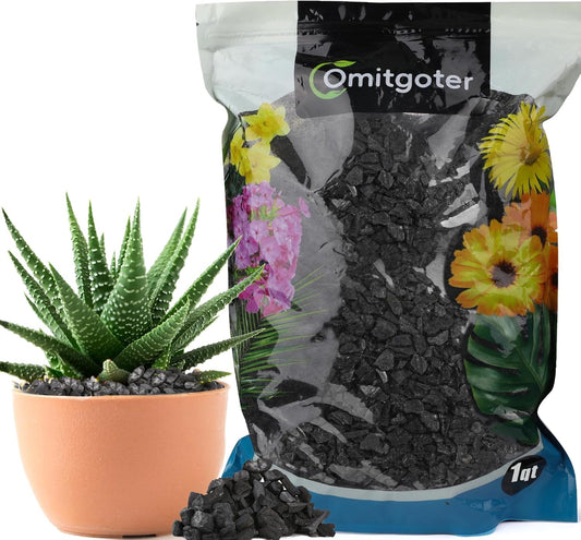 Horticultural Charcoal 1qt for Plants, Actived Charcoal Terrarium Supplies, Suitable for Indoor Plants, Succulent, Orchid, Cactus, Bonsai