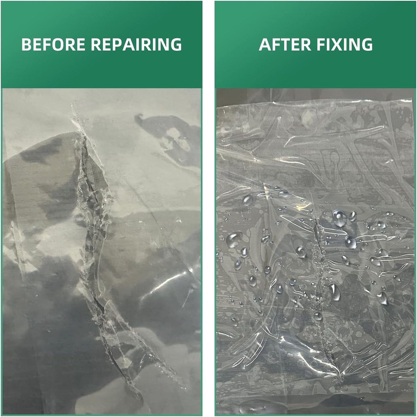 Greenhouse Repair Tape, 6.3 mil Thickness Greenhouse Plastic Tape, Clear UV Resistant Greenhouse Sheeting Coverings Film Tape(3inX213ft)