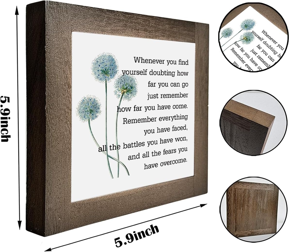 Inspirational Quote Wood Plaque Sign, Be Brave Sign, Whenever You Find Yourself... Box Wood Plaques Desk Décor, Motivational Box Wood Sign, Graduation Decor Gift, Inspirational Quotes Gift E