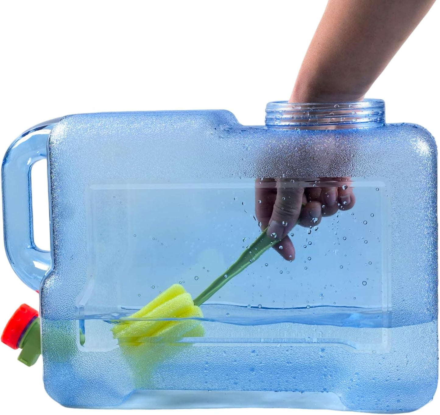 3.17 Gallon Water Container with Spigot, Portable Water Jug, No Leakage Camping Bucket with Tap, BPA Free Emergency Water Storage Tank for Camping, Vehicle, Car, Outdoor Hiking, Picnic