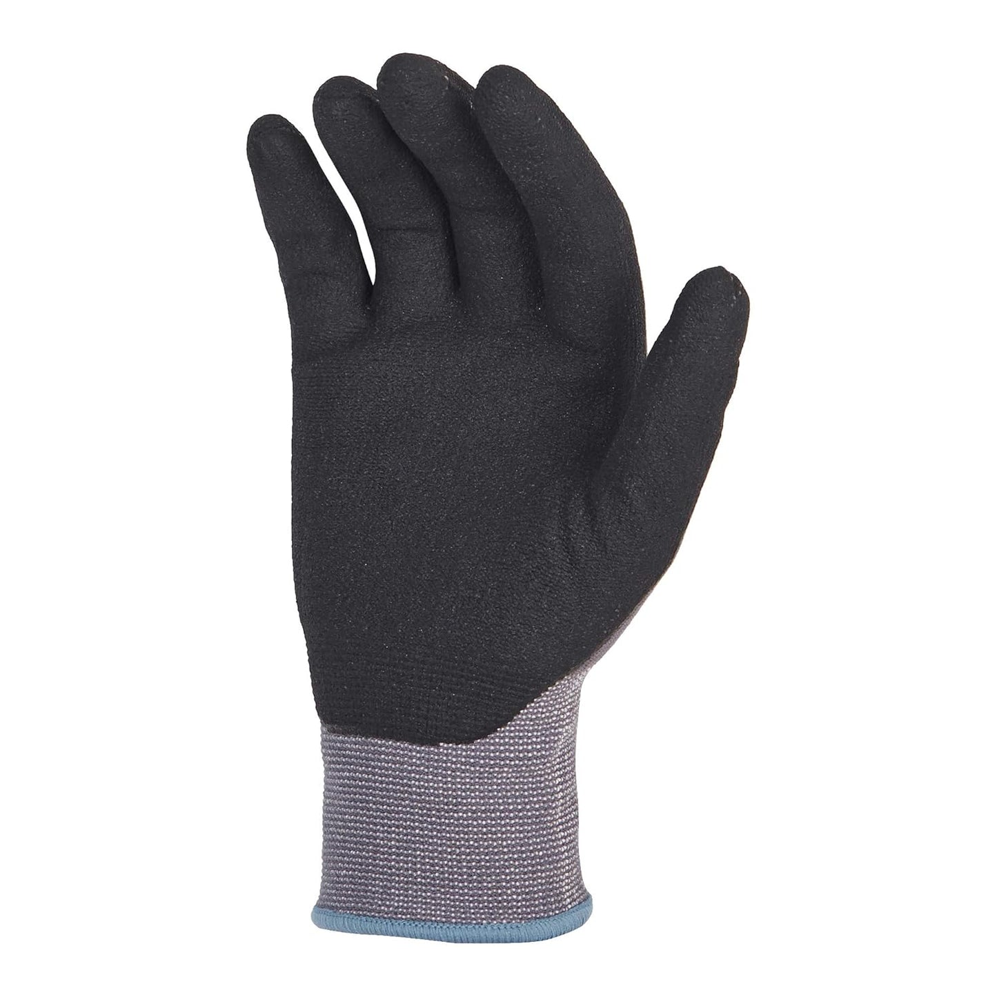 Amazon Basics Micro-Foam Nitrile Coated Work Gloves, Nylon Liner Fiber, Touch Screen, Grey, Size 7/S, 12-Pair