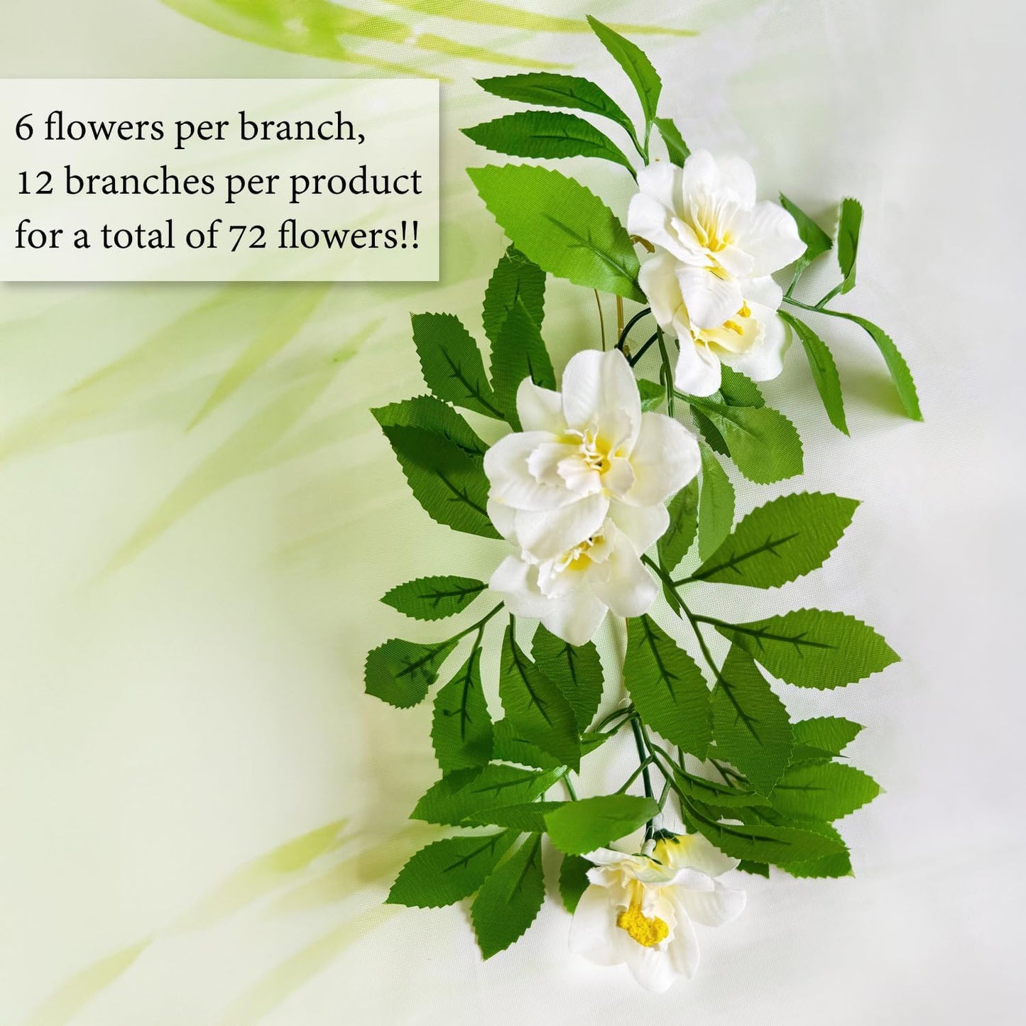 Expandable Fence Privacy Screen for Balcony Patio Outdoor,Decorative Faux Ivy Fencing Panel,Artificial Hedges (Single Sided Leaves) (1, Branches -White Fowers)