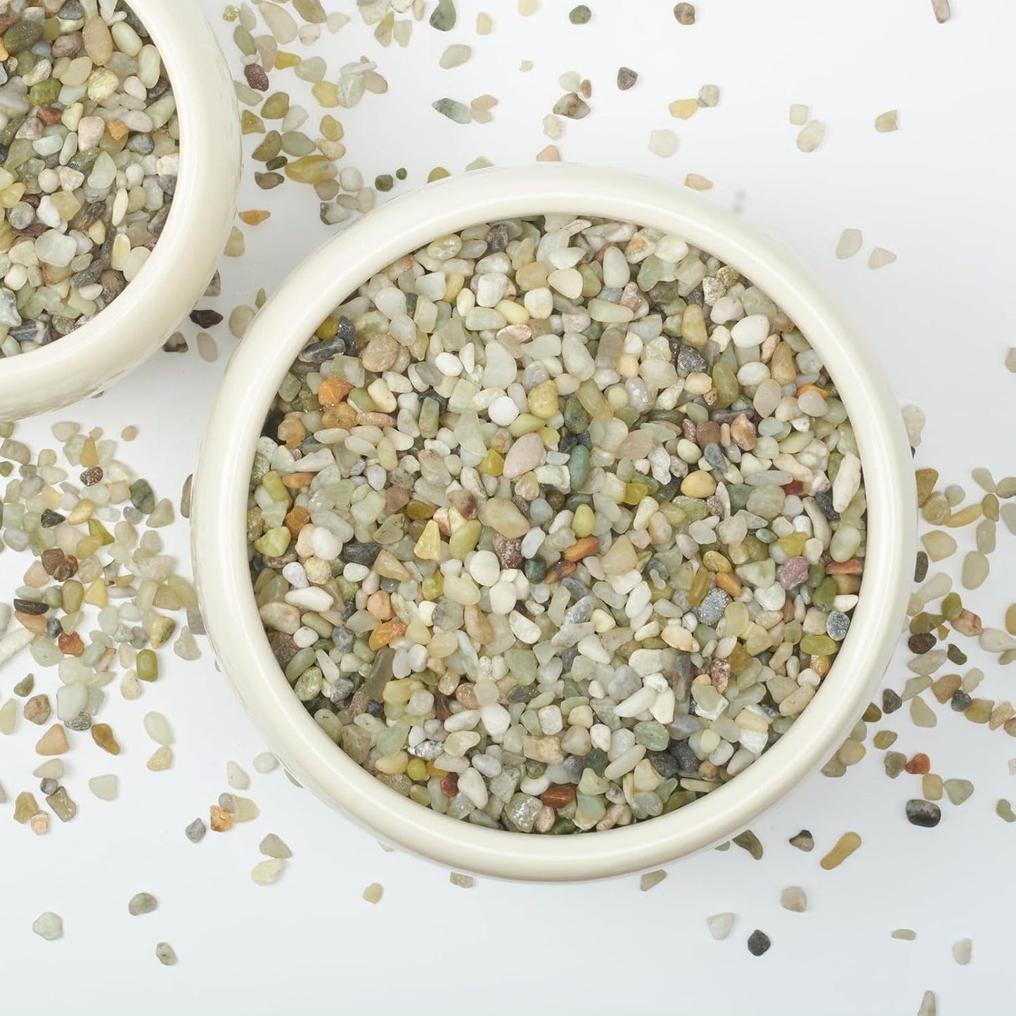 5 LBS Decorative Jade Stones – Ideal for Succulent Cactus Plants, Vase Fillers, Fish Tanks, and Landscaping Projects. 1/5 Inch Stones Promote Healthy Plant Growth (Jade, 5 Pounds)