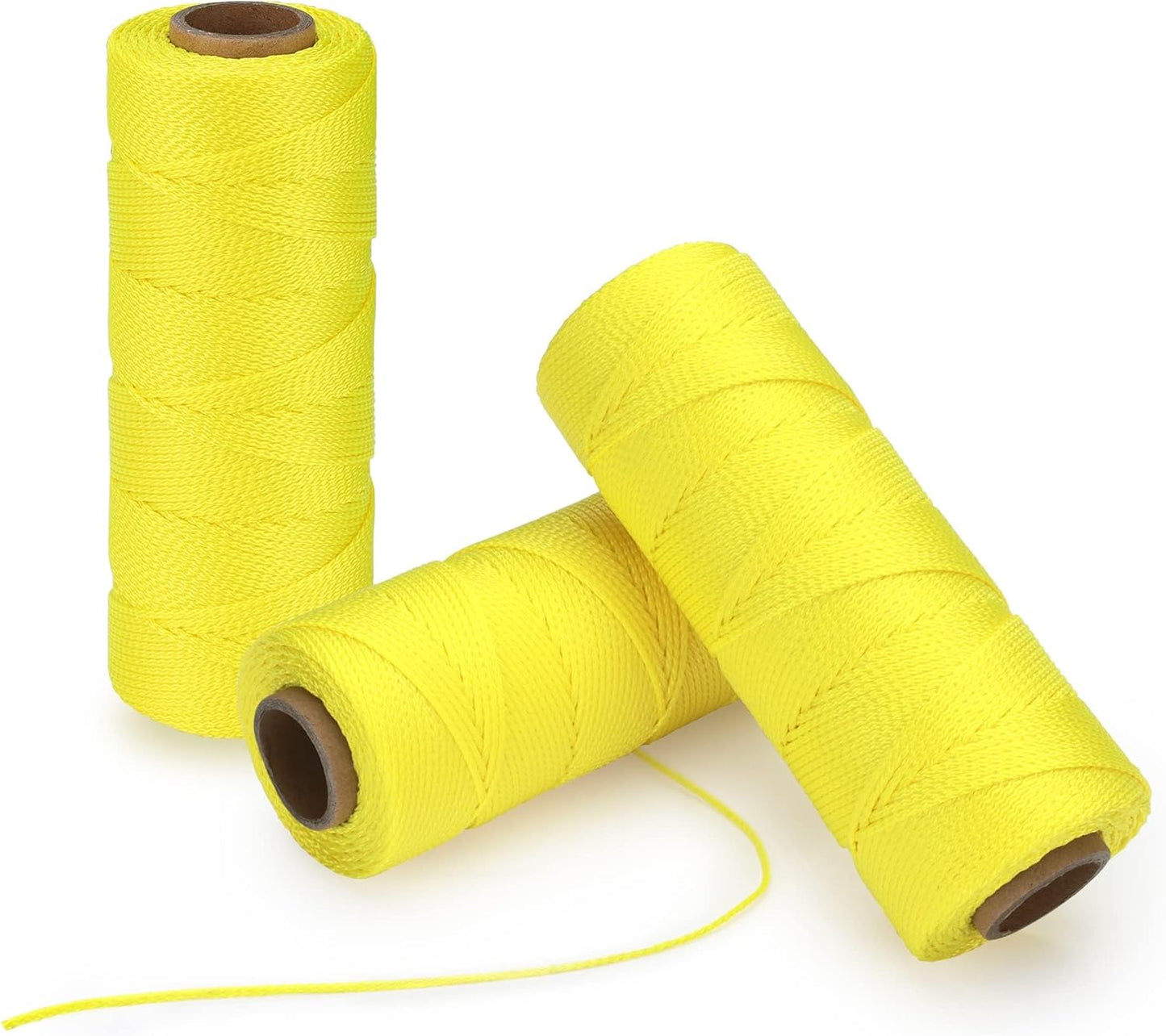 Goldblatt Mason Line, 3 Roll 500 Feet #18 Braided Nylon String, Perfect for Gardening or Masonry Tools
