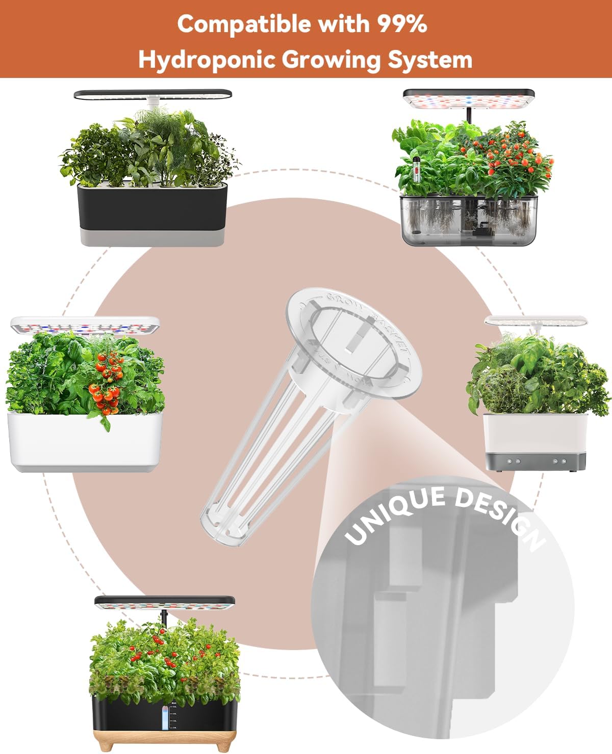 Fruits Seed Pod Kit for AeroGarden, Ahopegarden, iDoo, GARDENCUBE, MUFGA with Strawberry, Cucumber, Red/Golden Cherry Tomato, Compatible with All Indoor Hydroponics Growing System, 16-Pod