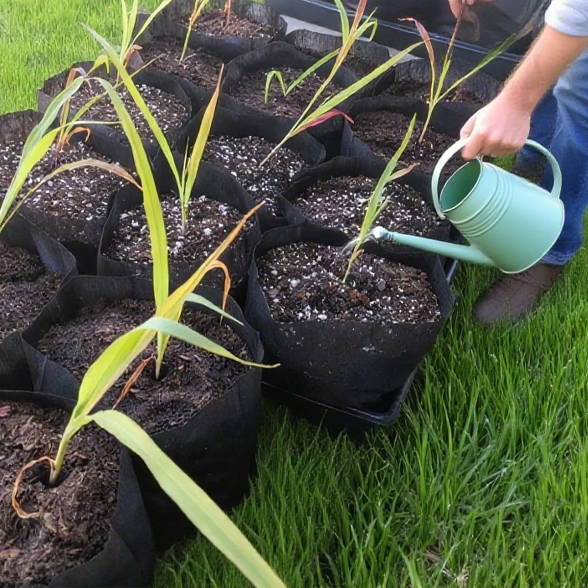 gardtree Plant Nursery Bags 6.3” x 7” 400PCS, Non-Woven Biodegradable Plant Grow Bags Fabric Seedling Starter for Vegetable Flower Fruit Saplings Tree, Home Garden Supply