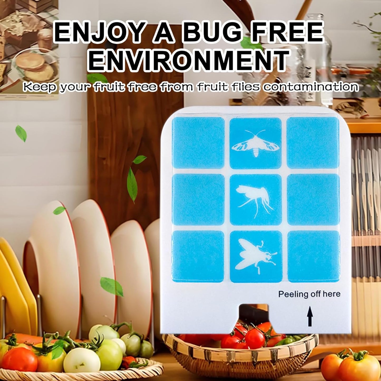 21 Pcs Refill Glue Cards Compatible with Safer Home SH502, SH503 Indoor Fly Trap DT3005W Plug-in Bug Light for Flies, Fruit Flies, Moths, Gnats, and Other Flying Insects