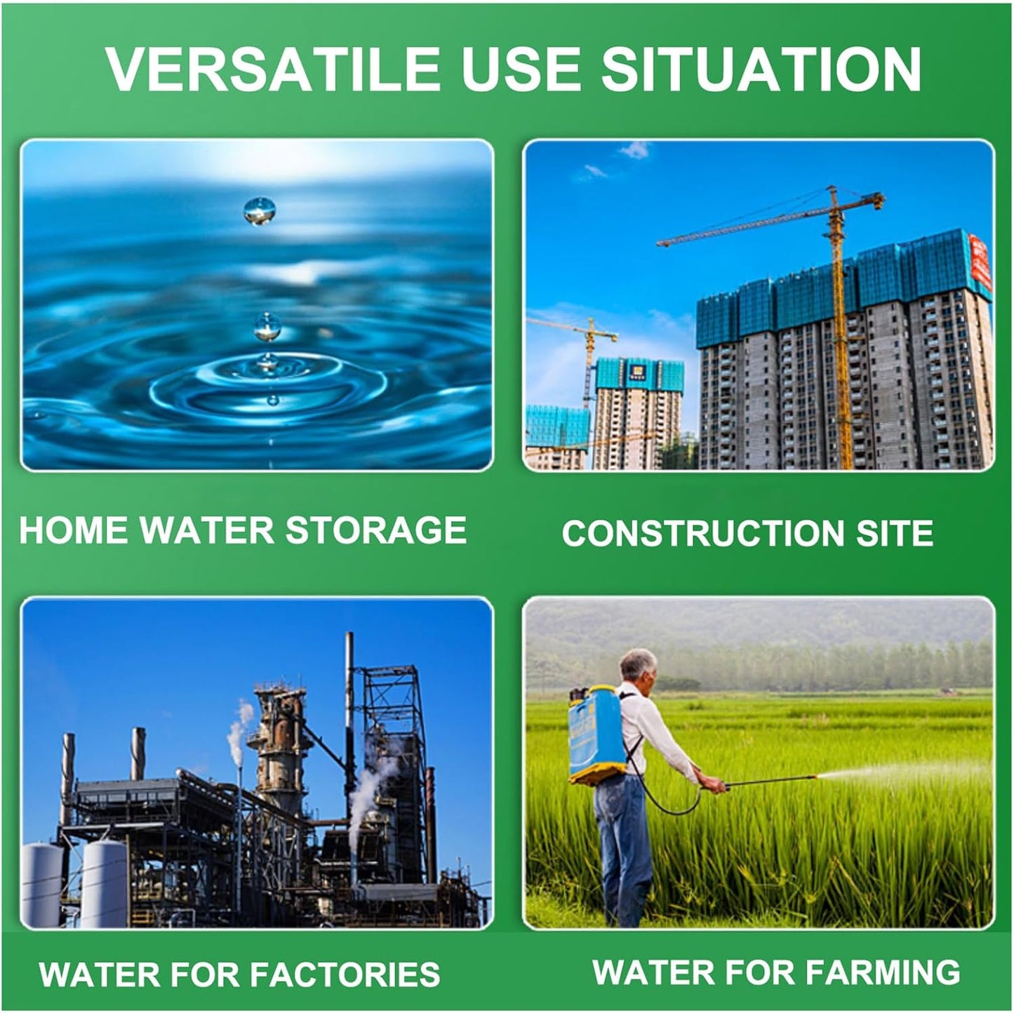 Water Storage Tank for Camping, Plastic Water Containers with Spigot for Emergency Water Storage Household Outdoor Camping Hiking Self-Driving Tour(Size:110L/29gallon)