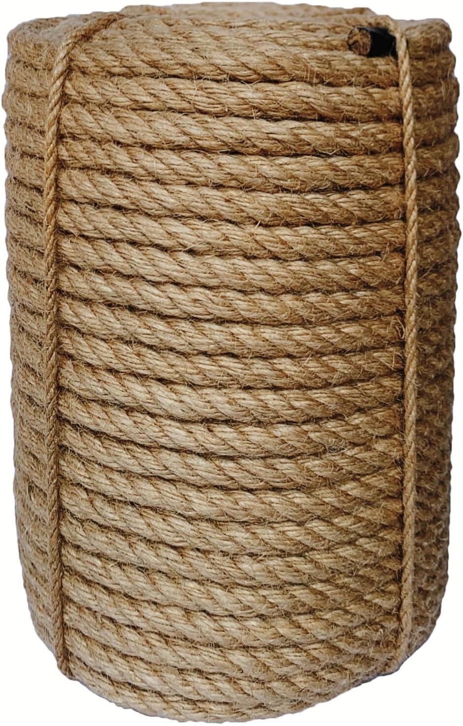 Jute Rope 14mm, 164 Feet 8.5lb Thick Garden Jute Twine String for DIY Cat Scratcher, Gardening, Bundling and Wall Hanging Craft Decorative (Brown)