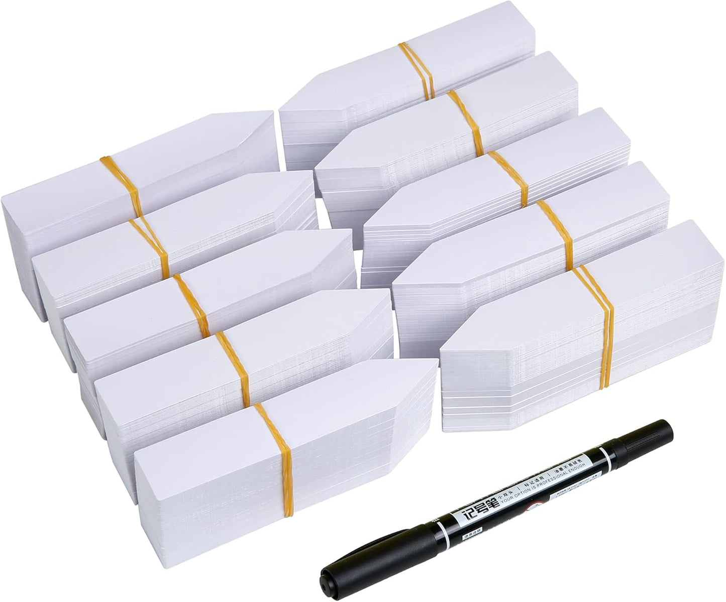 1000 Pcs Plant Tags, 4 Inch Plastic Garden Plant Pot Markers Waterproof Plant Label, White