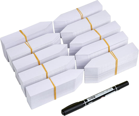1000 Pcs Plant Tags, 4 Inch Plastic Garden Plant Pot Markers Waterproof Plant Label, White