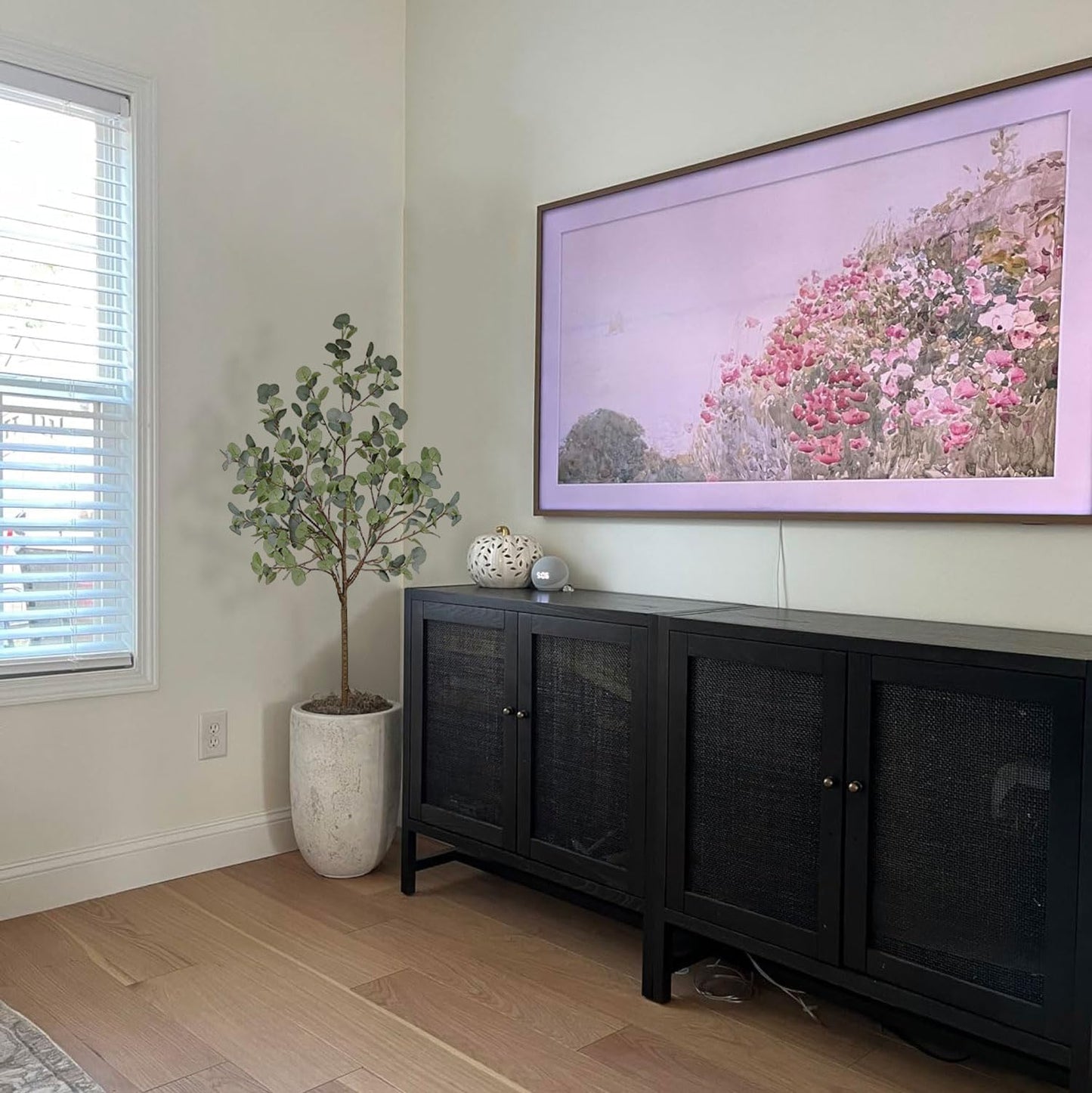 Aveyas 5ft Artificial Eucalyptus Tree for Home Decor, 5 Feet Large Faux Floor Plant Fake Silk Trees with Pot for Indoor Outdoor House Living Room Office (5 ft Tall)