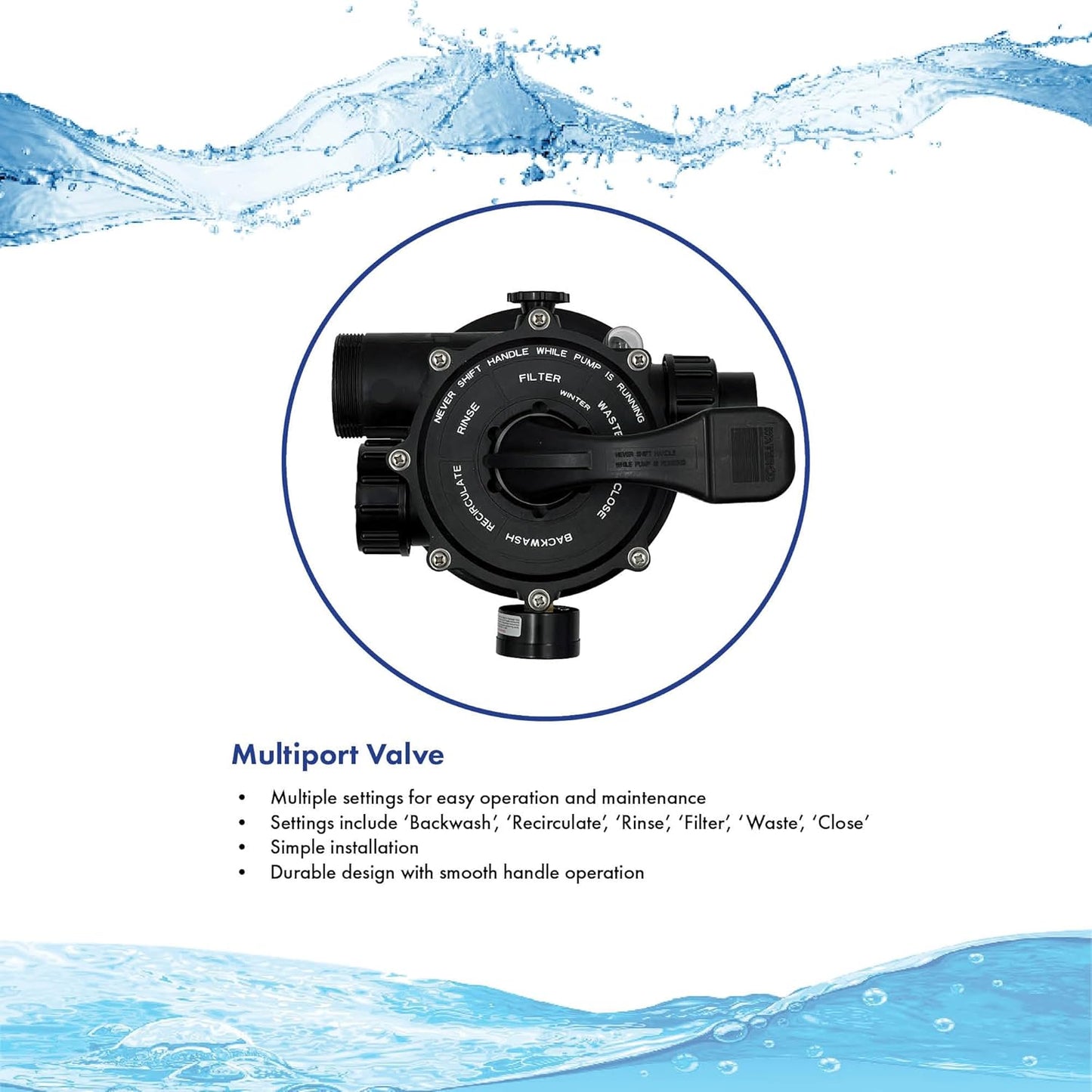 HALF OFF PONDS Simply Clear Koi Pond Filter System with 2HP Blower, UV Clarifier & 5,500 GPH Pump – Filters Ponds Up to 10,000 Gallons – Complete Kit with Bio Media, Multiport Valve, Gauge