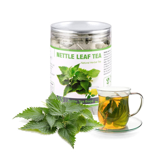55 Nettle Leaf Tea Bags, 100% Natural & Pure Stinging Nettle Tea, Dried Nettle Herb Leaves, Caffeine Free