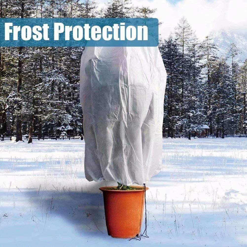 Agfabric 2 Pack Plant Covers Freeze Protection 1.5oz 84''x72'' Frost Cover for Garden Tree Protection Winter Tree Cover for Frost Proctection