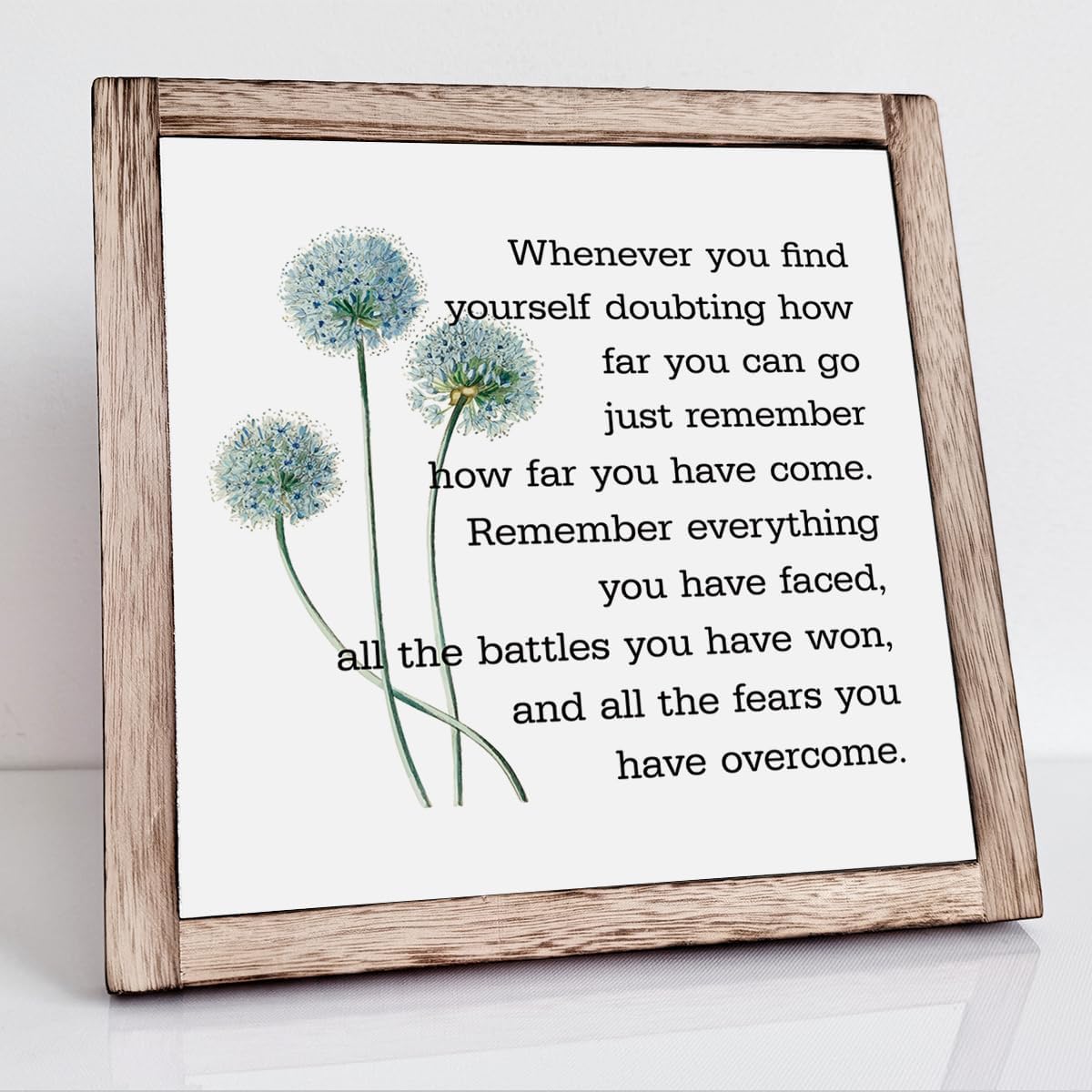 Inspirational Quote Wood Plaque Sign, Inspirational Wall Décor, Be Brave Sign, Whenever You Find Yourself... Boho Office Décor, Motivational Desk Décor, Quotes Wall Décor, Inspirational Gift 9.9inch