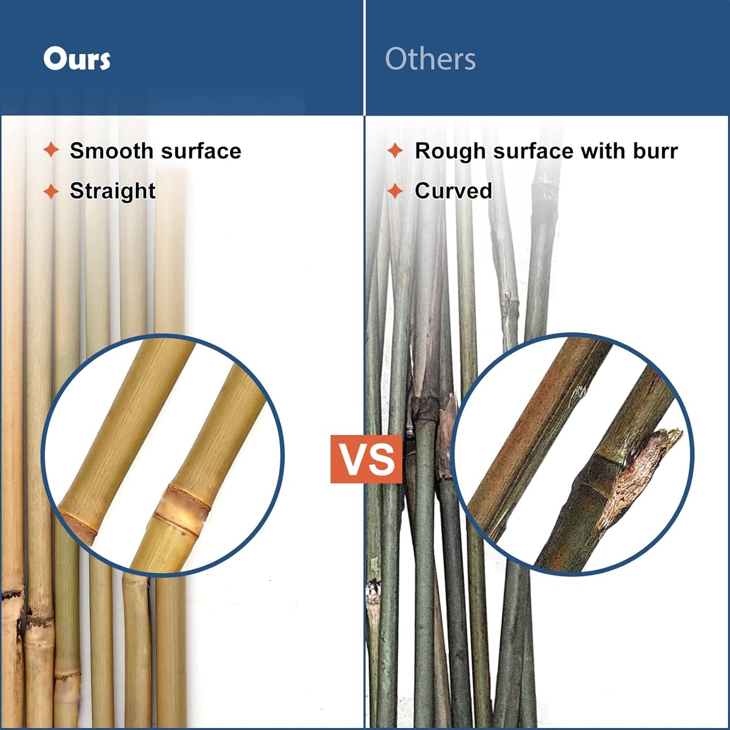 Bamboo Stakes 3FT Garden Stakes Plant Stakes for Indoor and Outdoor Climbing Plants Poles Sticks Support Tomatoes Eggplants Beans 25 Pack