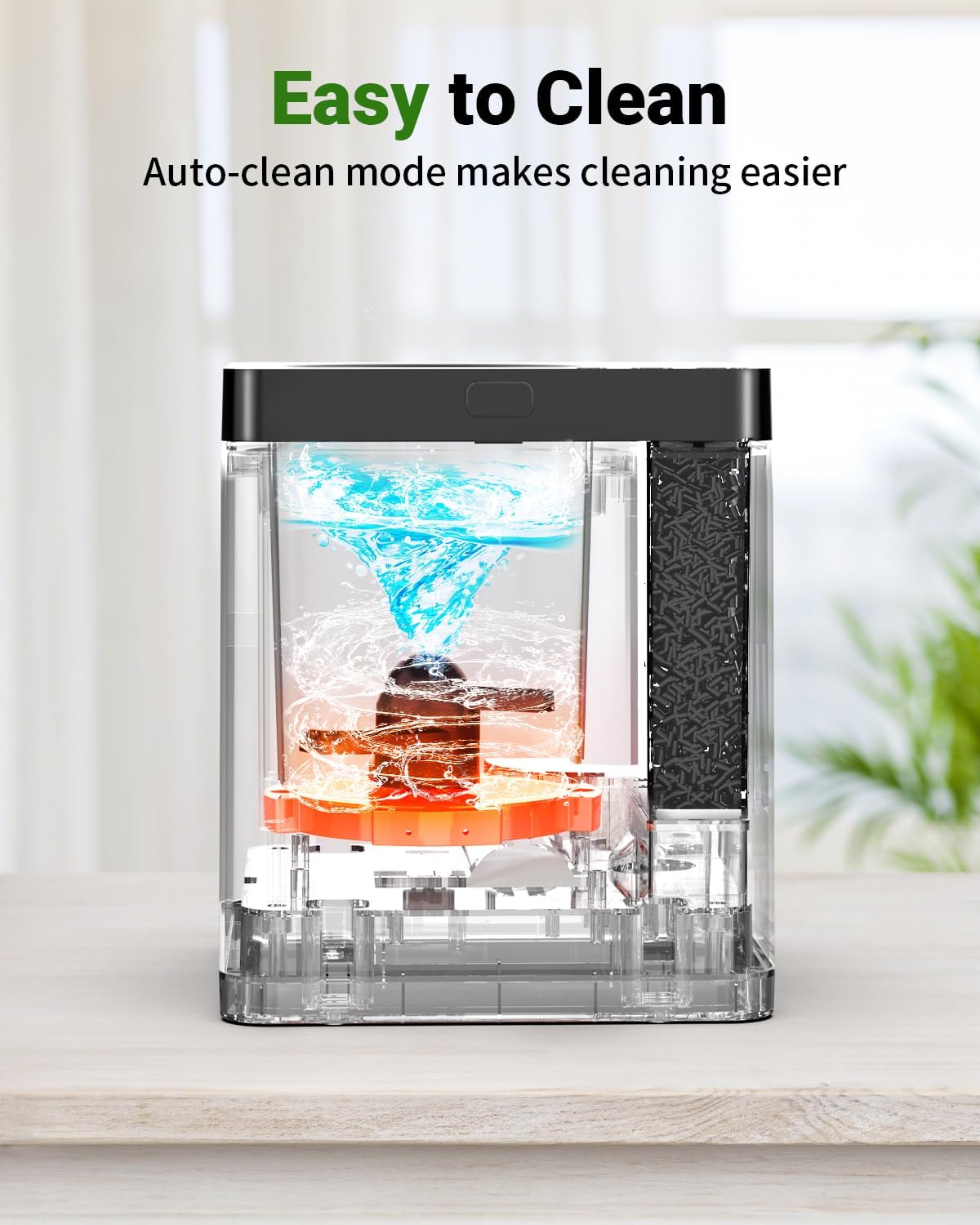 Growell Electric Composter for Kitchen, 2.5L Indoor Countertop Compost Bin Kitchen with LED Display, Visible Window & Carbon Filter, Auto-Clean, 4H/6H Fast Processing, Odorless Food Compost Machine