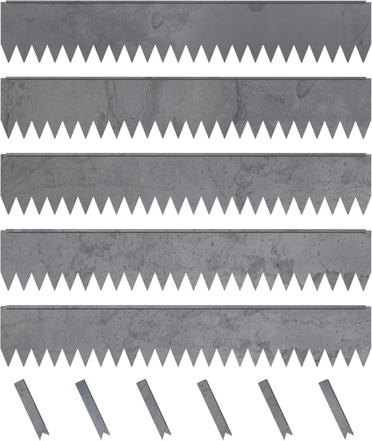 Hammer-in Landscape Edging - 48-inch Strips - 8-inch Depth 1/4-inch Rounded top COR-Ten Steel (5 Pack)