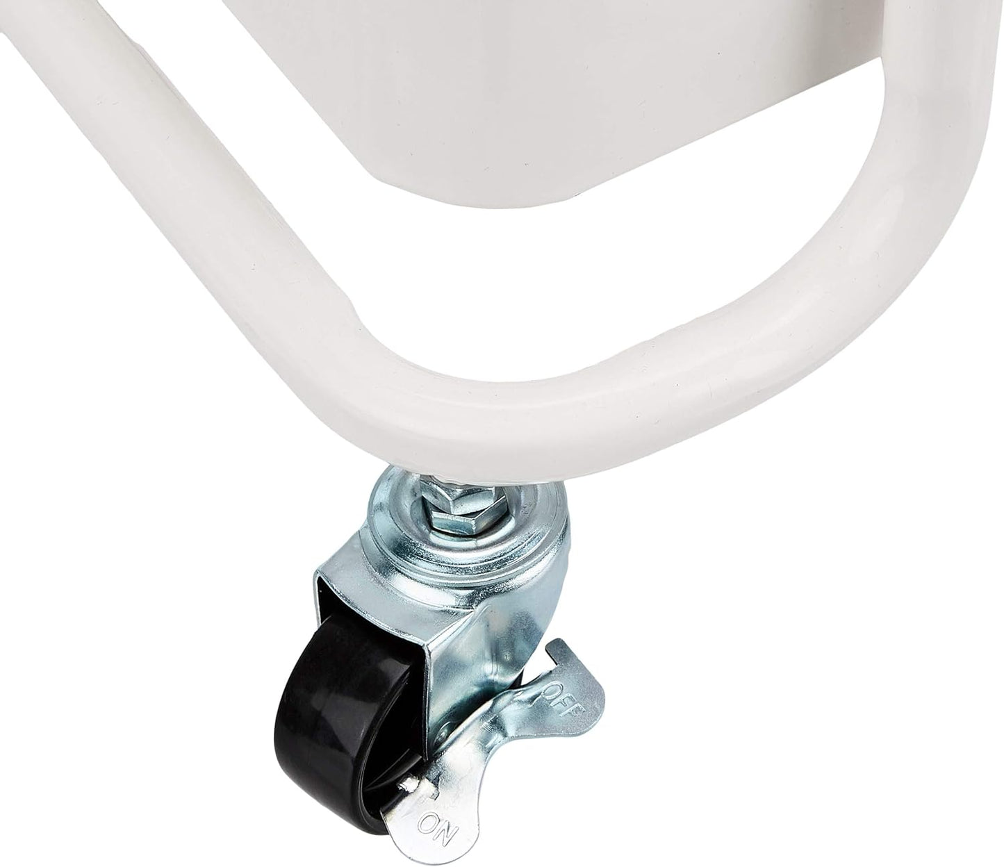 Amazon Basics 3-Tier Rolling Utility or Kitchen Cart, Lockable Wheels, Multifunctional Storage, White