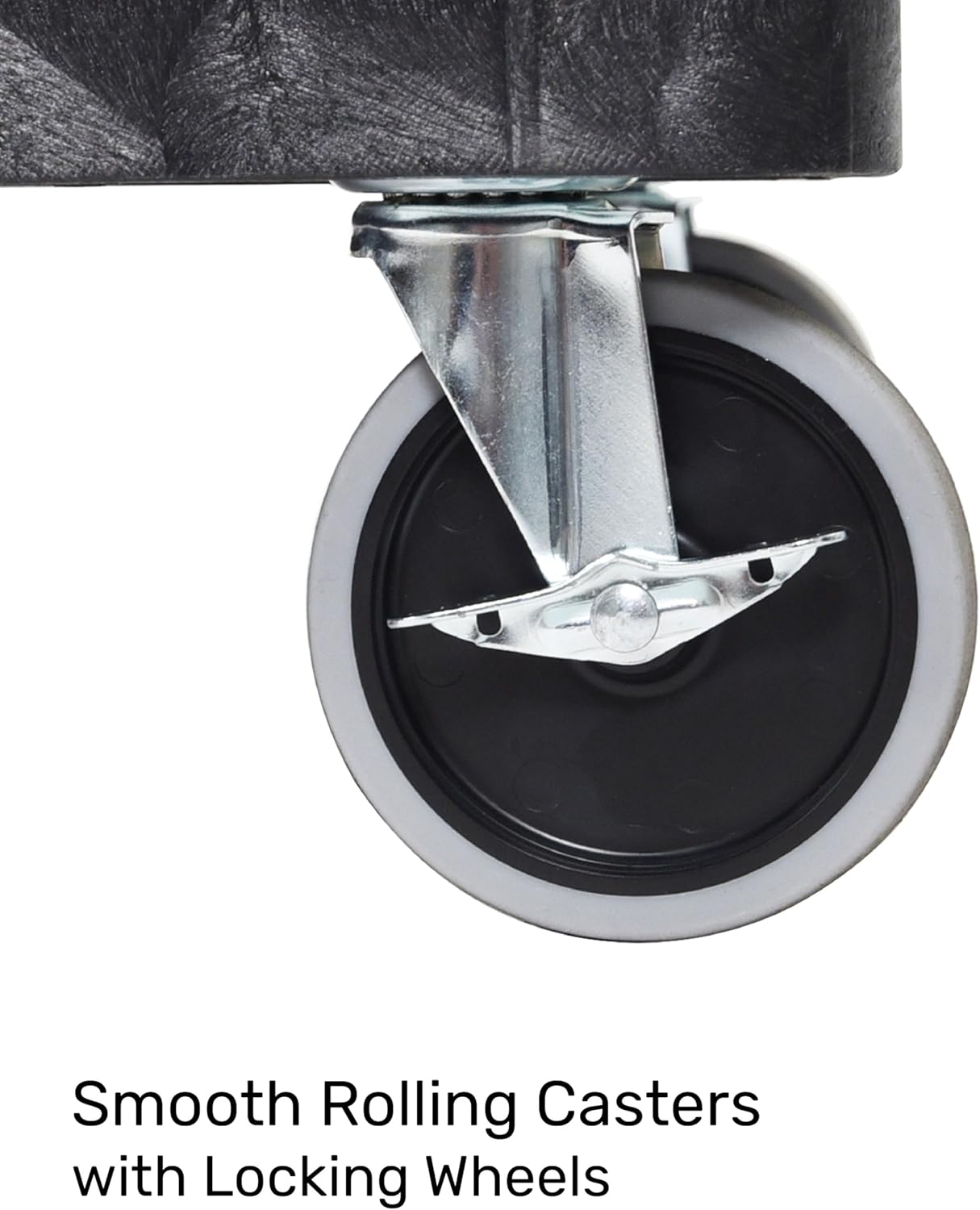 Tubstr Extra Large Two-Shelf Utility Cart with Wheels (2-Pack) | 500 lb. Capacity Rolling Utility & Tool Carts for Warehouses, Industrial Settings, Auto Garages, & More (Black, 45.5 x 24.5)