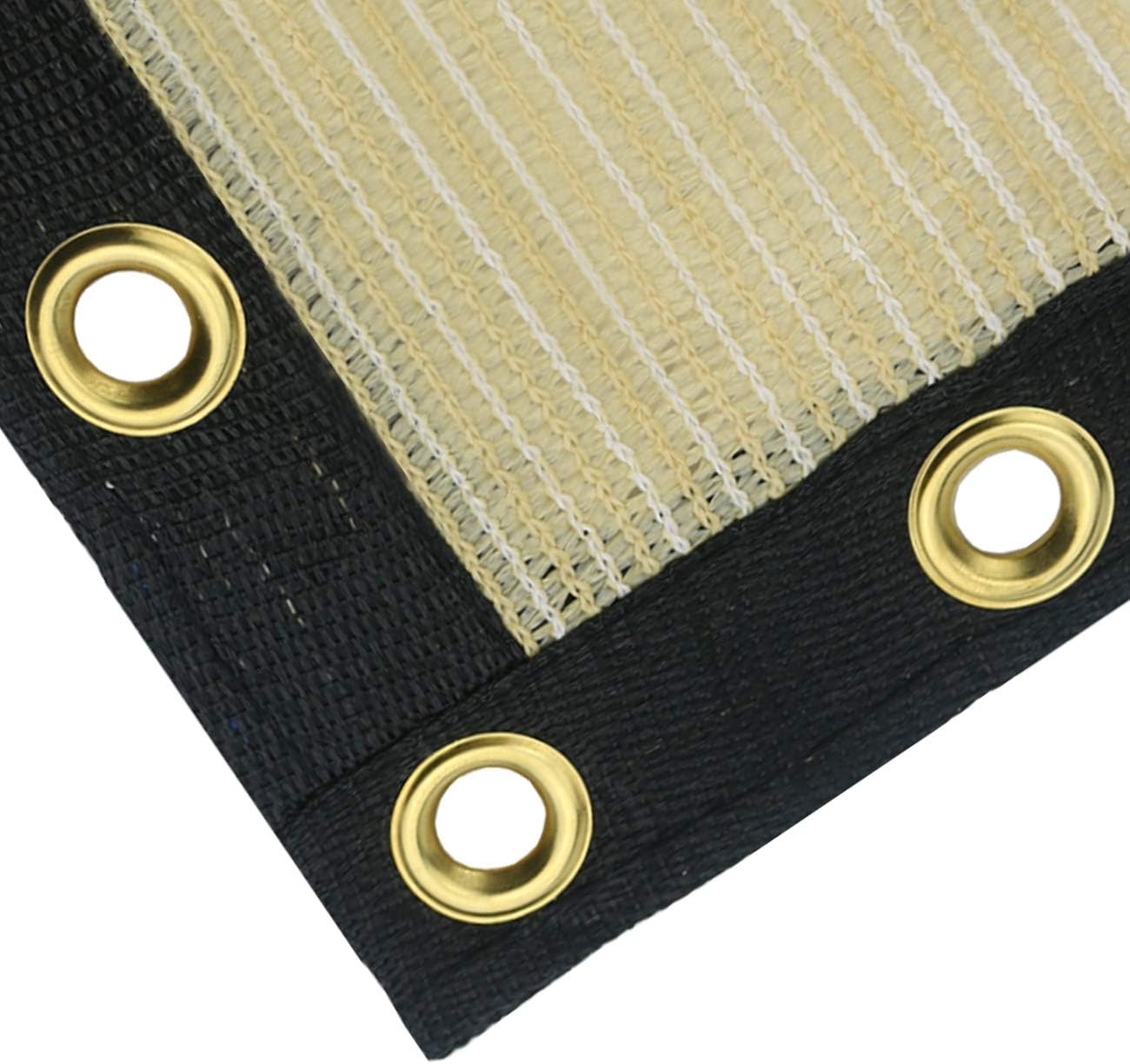 Sunnyglade 6 feet x 150 feet Privacy Screen Fence Heavy Duty Fencing Mesh Shade Net Cover for Wall Garden Yard Backyard (6 ft X 150 ft, Sand)