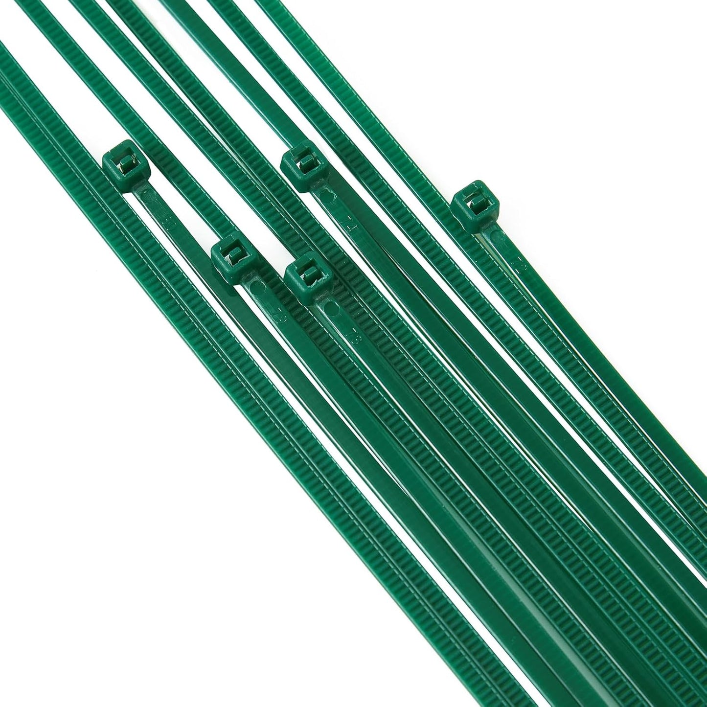4 inch 3mm Dark Green Nylon Garden Cable Zip Ties Self Locking Cable Ties Twist Ties, Multi-Purpose Cable Tie(100 Pcs)