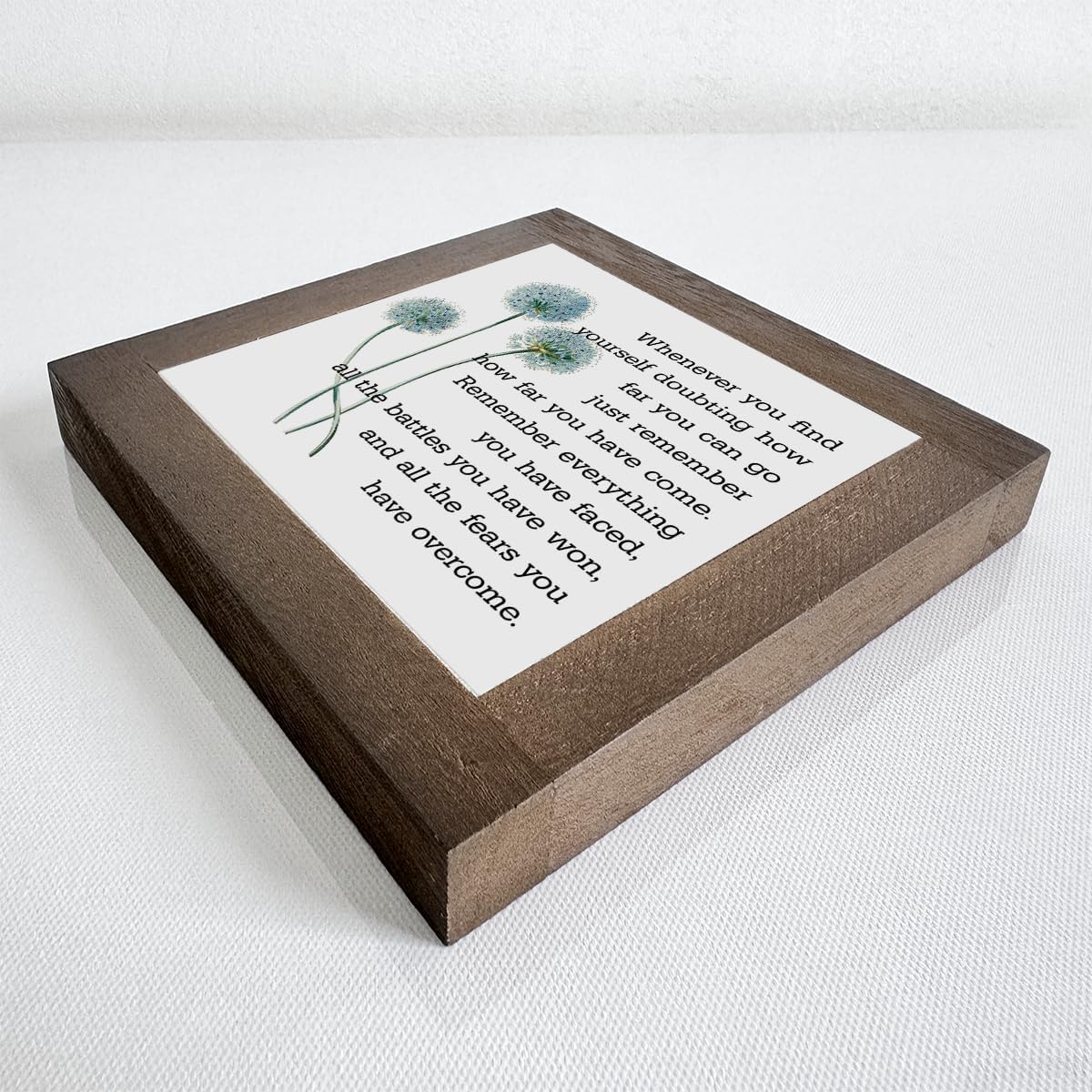 Inspirational Quote Wood Plaque Sign, Be Brave Sign, Whenever You Find Yourself... Box Wood Plaques Desk Décor, Motivational Box Wood Sign, Graduation Decor Gift, Inspirational Quotes Gift E