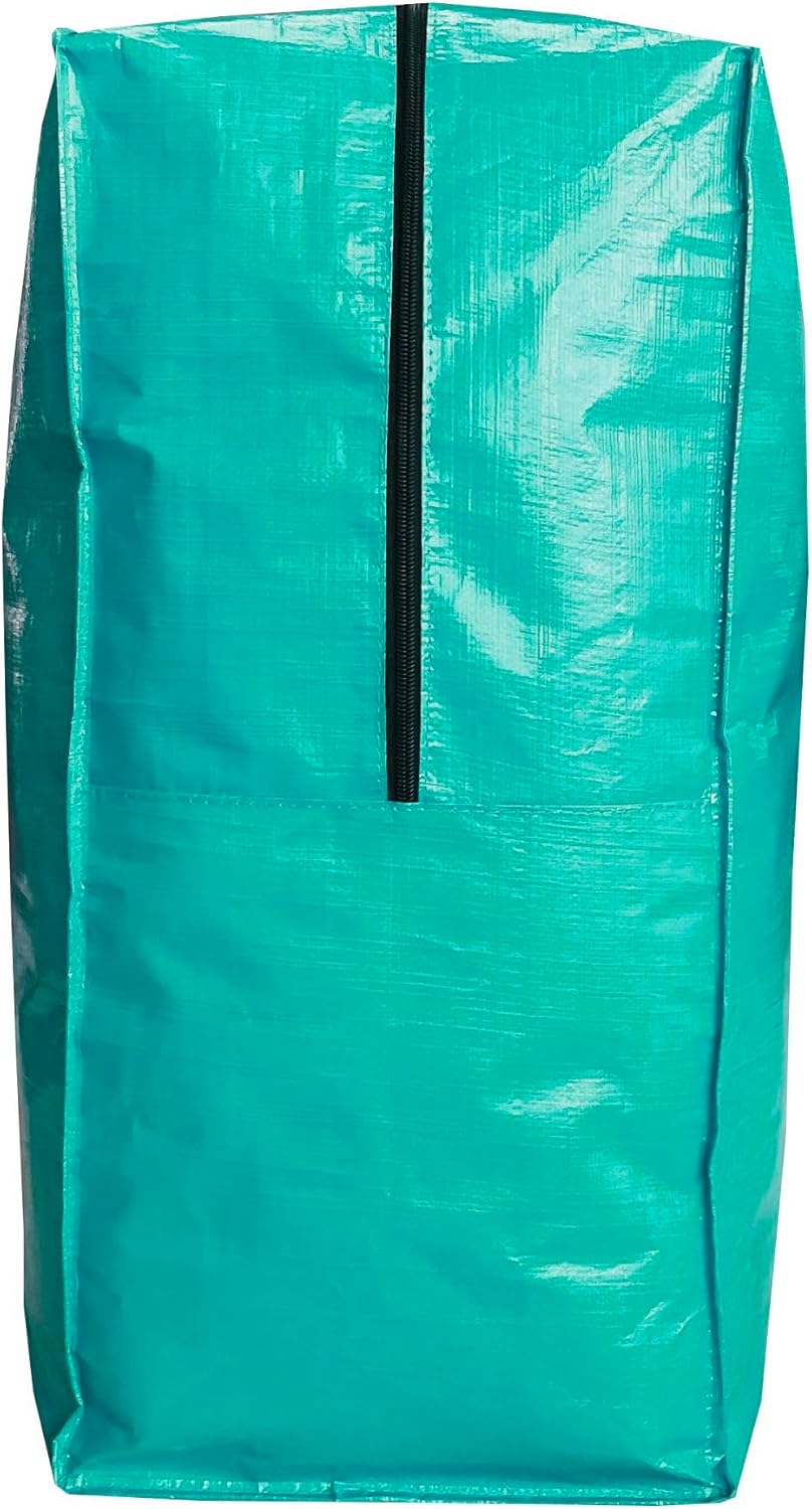 75 Gallon Extra Large Storage Bags, Jumbo Storage Bags, Foldable Big Turquoise Waterproof Storage, 50x23x15inch - 1PACK