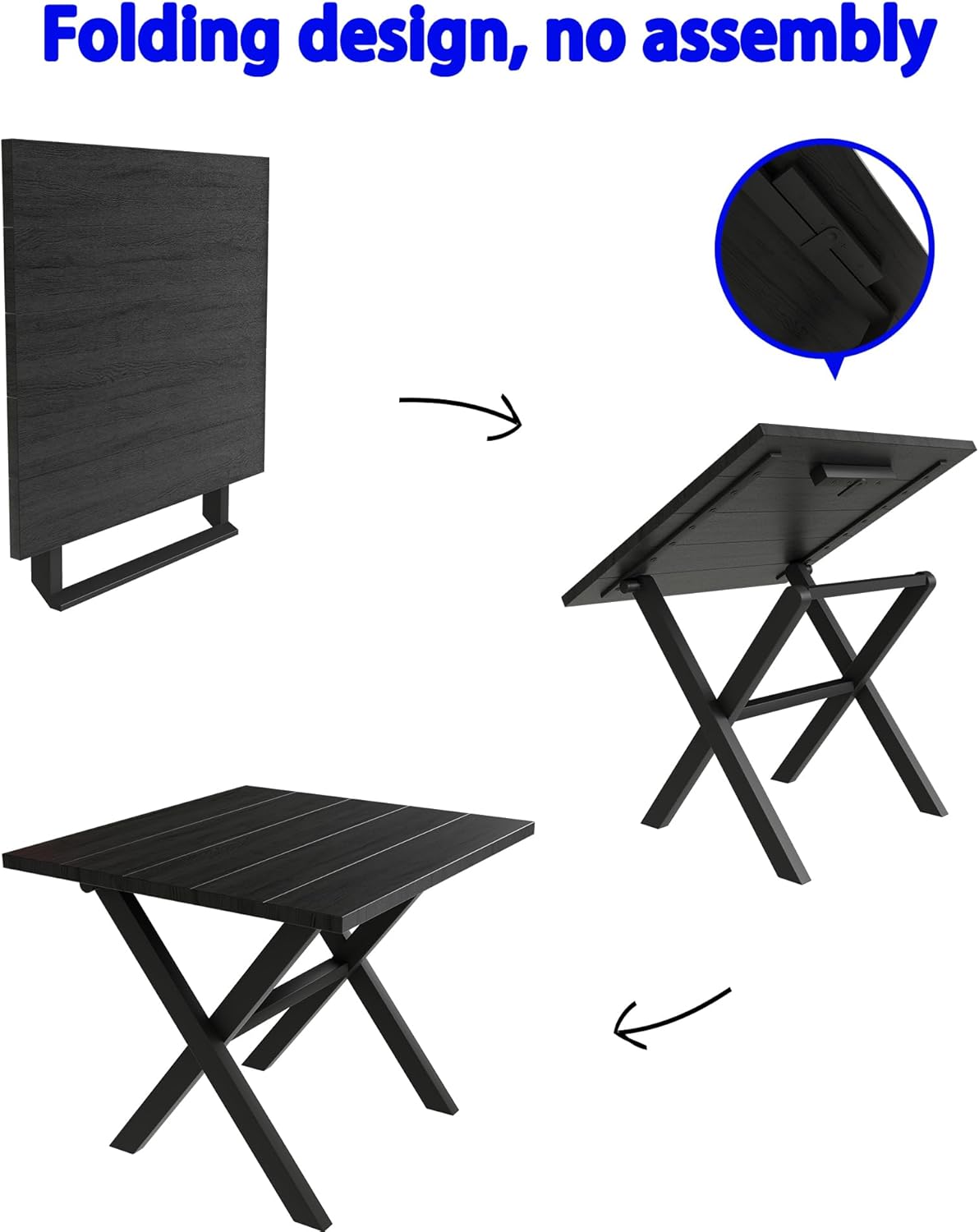 Outdoor Side Table,Small Patio Table,Small Folding Table Camping Folding Table for Garden,Camping,Pool,Porch.