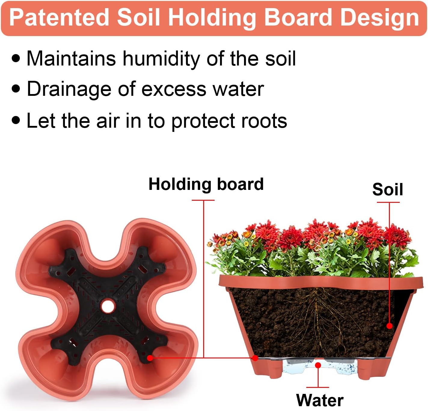 Vertical Planter 5 Tier Stackable Planters Garden Planters Strawberry Herb Flower and Vegetable Planter Indoor Outdoor Gardening Pots with Removable Wheels and Tools